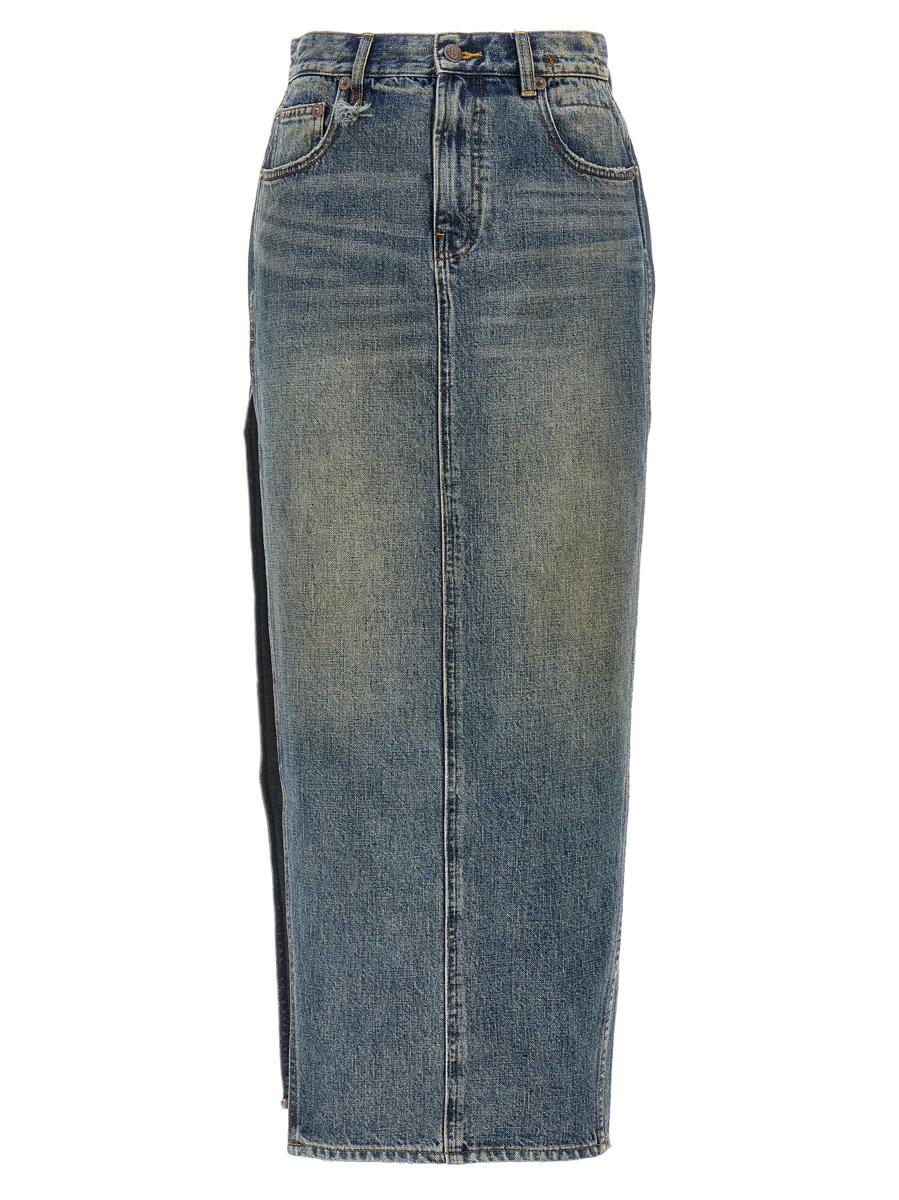R13 'Devon Side Slit' Skirt
