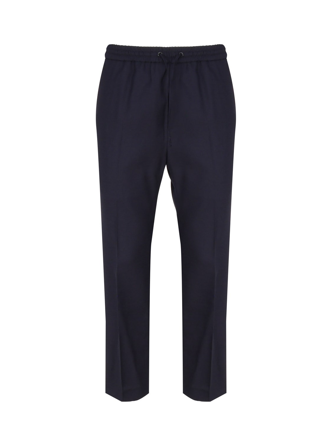 Calvin Klein Straight Leg Tracksuit Style Trousers In Virgin Wool
