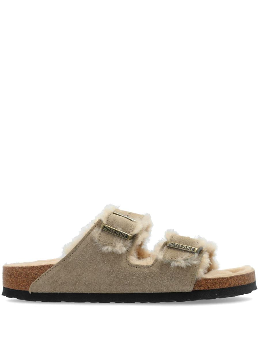 Birkenstock Arizona Shearling Taupe Shoes