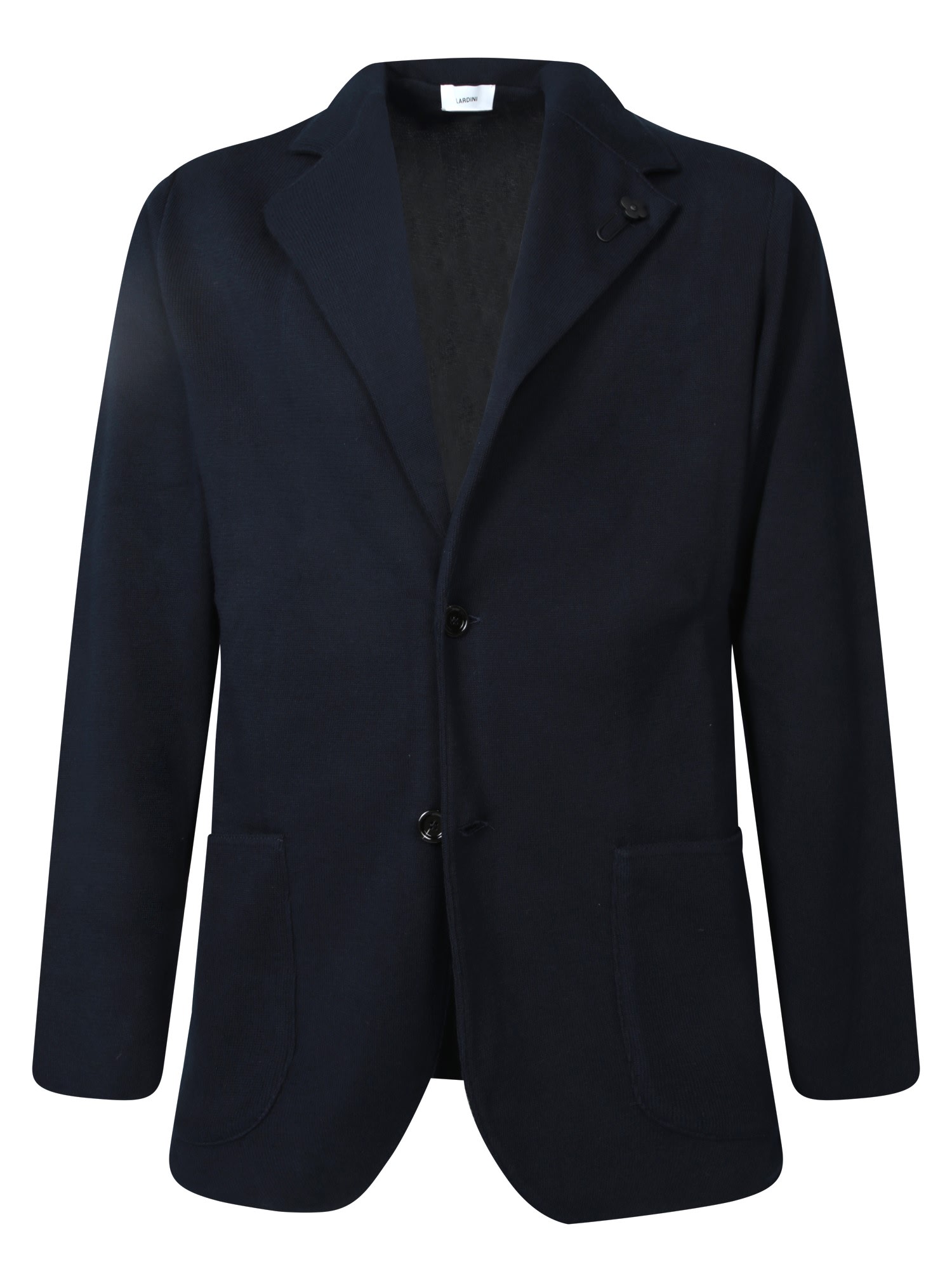 Lardini Blue Cotton Cardigan Jacket
