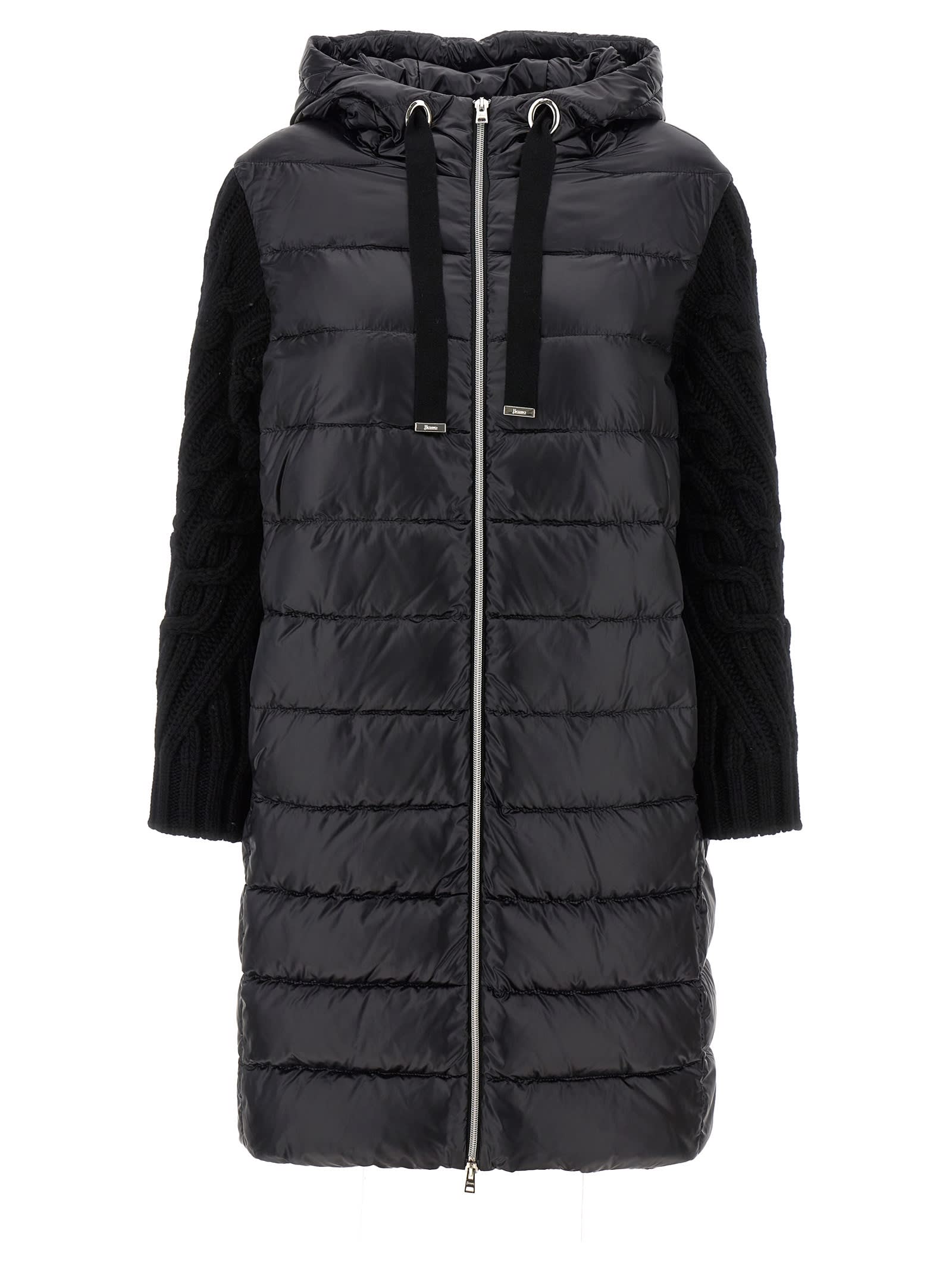 Herno Knitted Sleeve Down Jacket