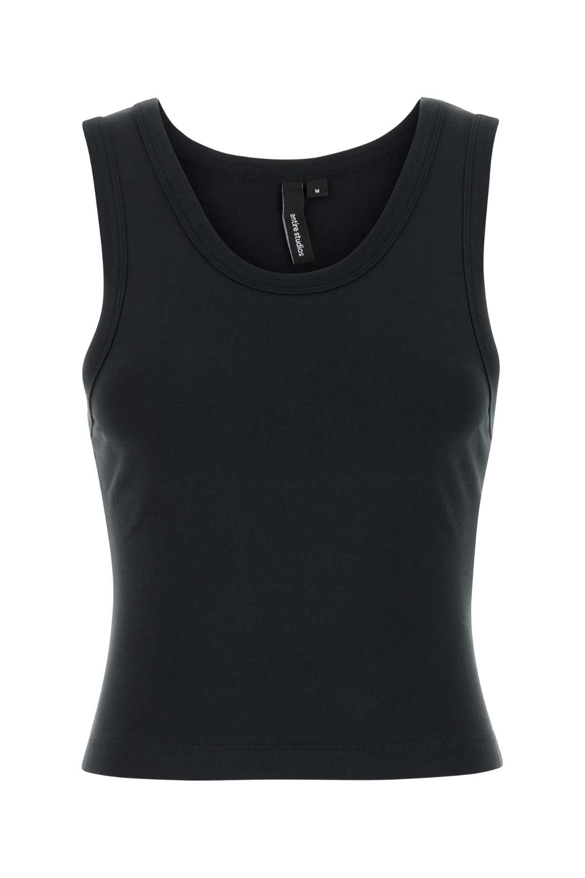 Entire Studios Black Stretch Cotton Tank Top