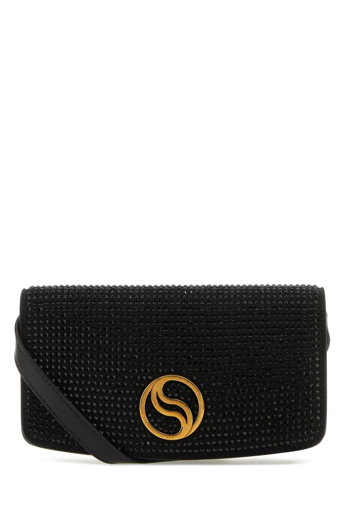Stella McCartney Black Alter Mat Mini S-wave Wallet