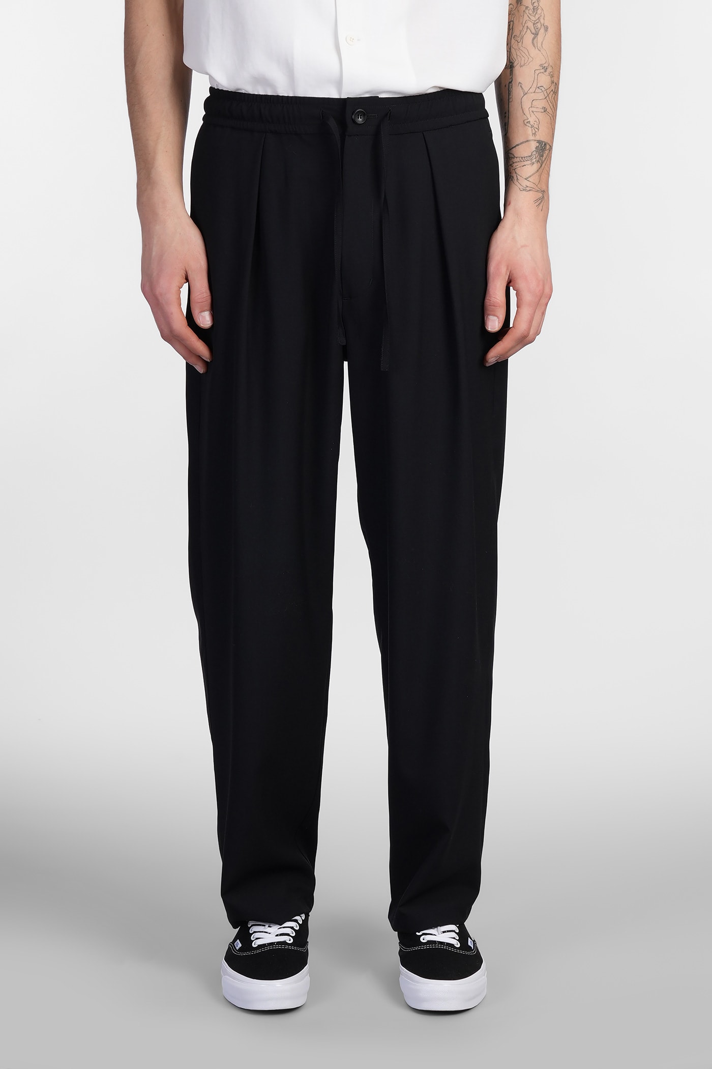 Attachment Pants In Black Wool
