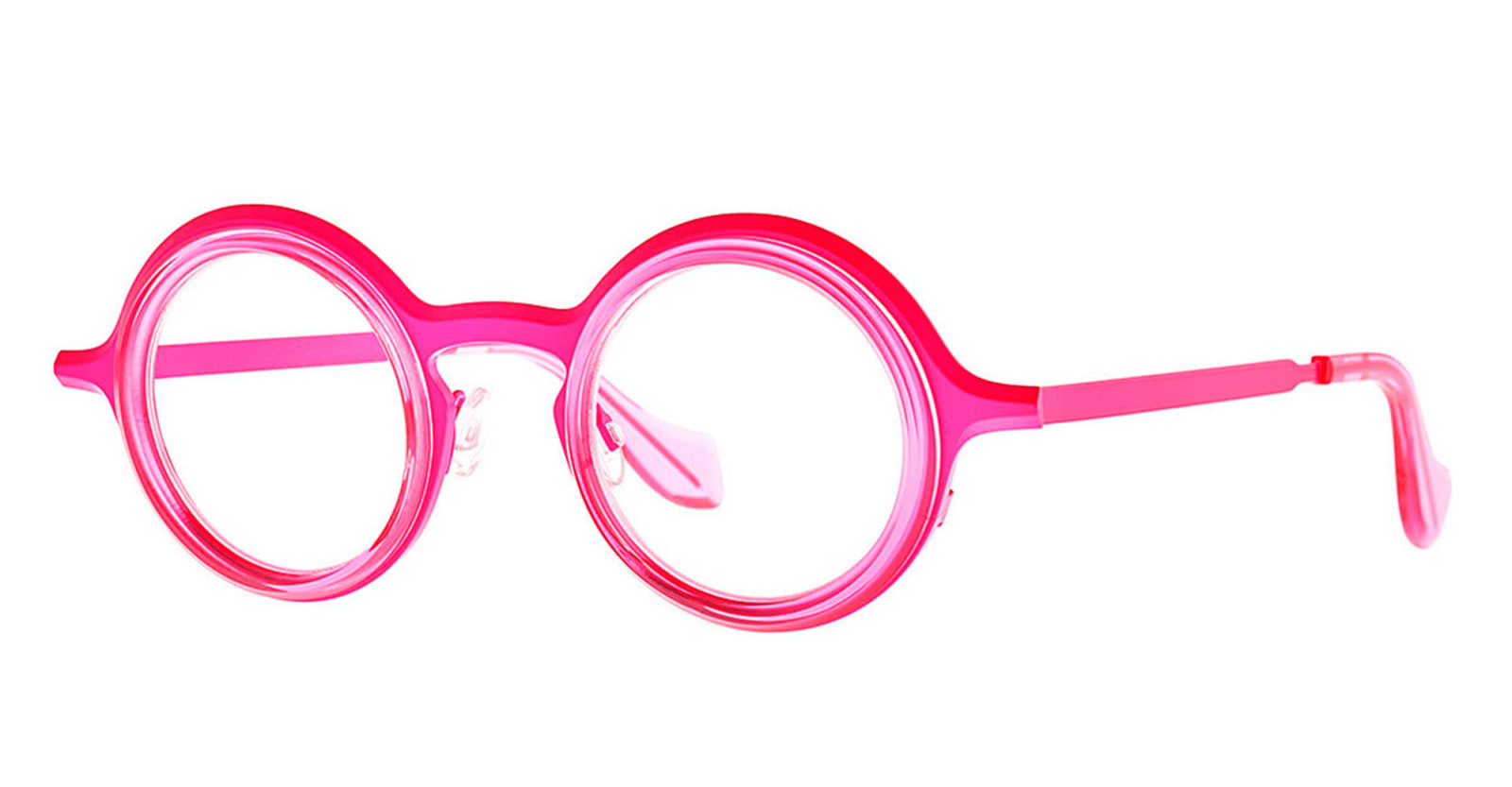 Theo Eyewear Cabochon - 013 Fluo Pink Rx Glasses