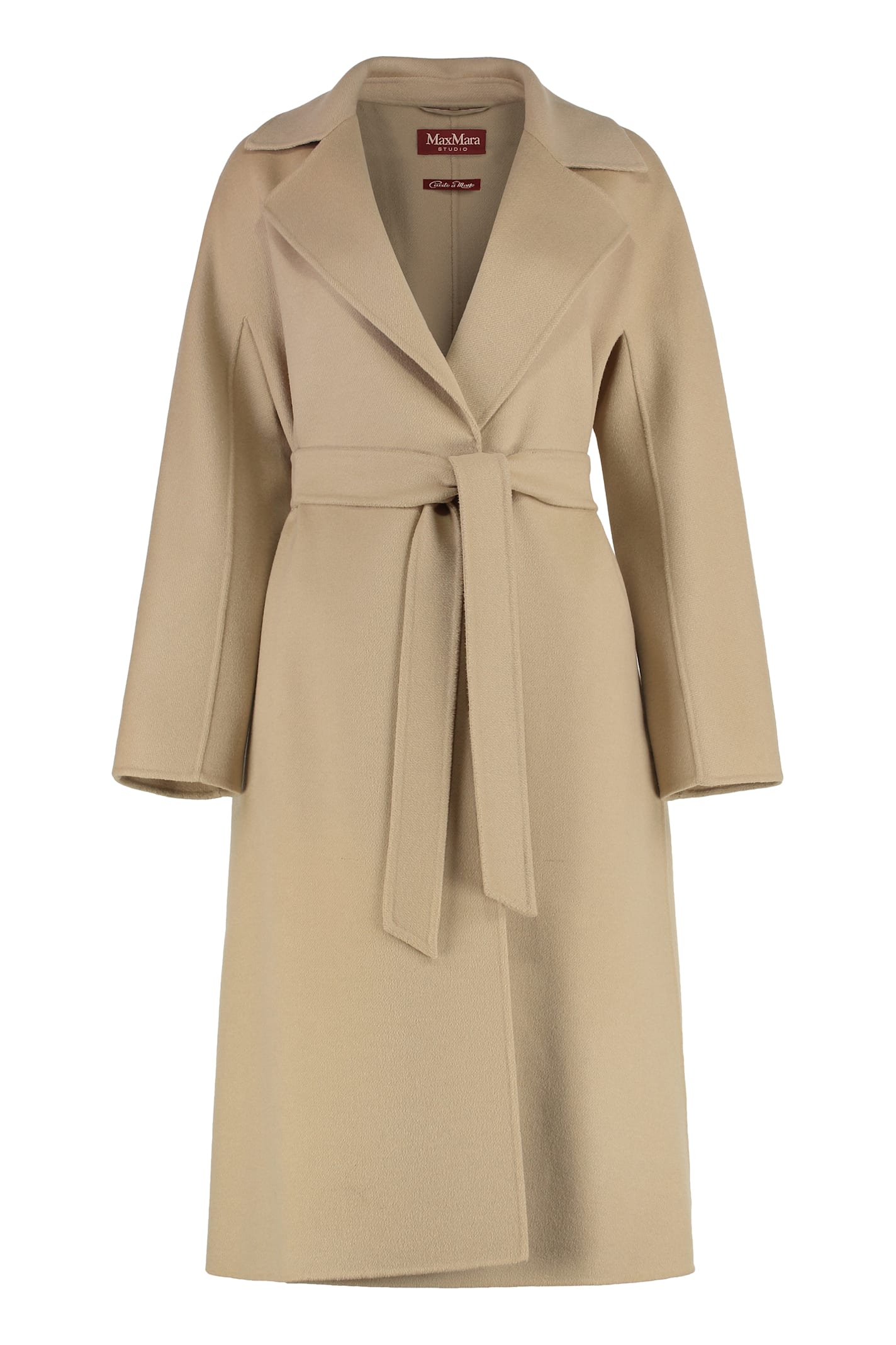 Max Mara Studio Cles Single-breasted Wool Coat