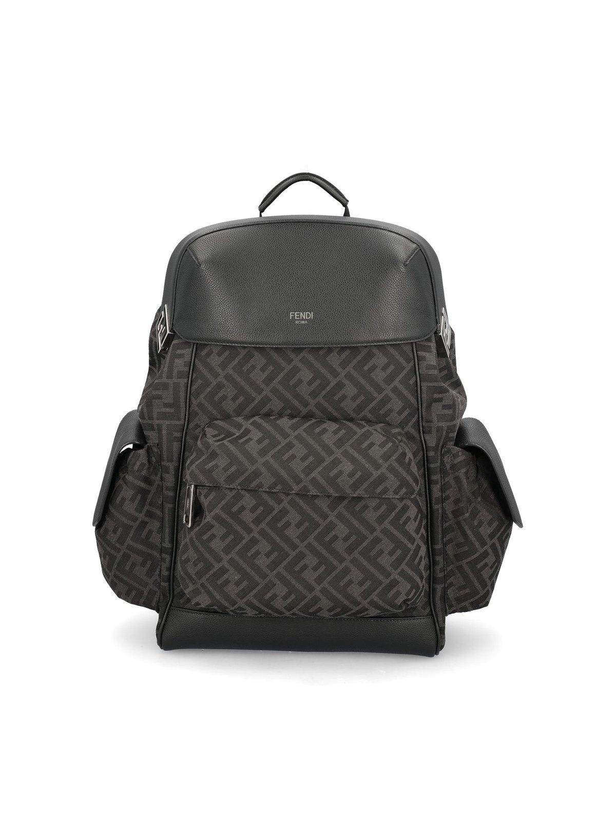 Fendi Ff Jacquard Drive Backpack