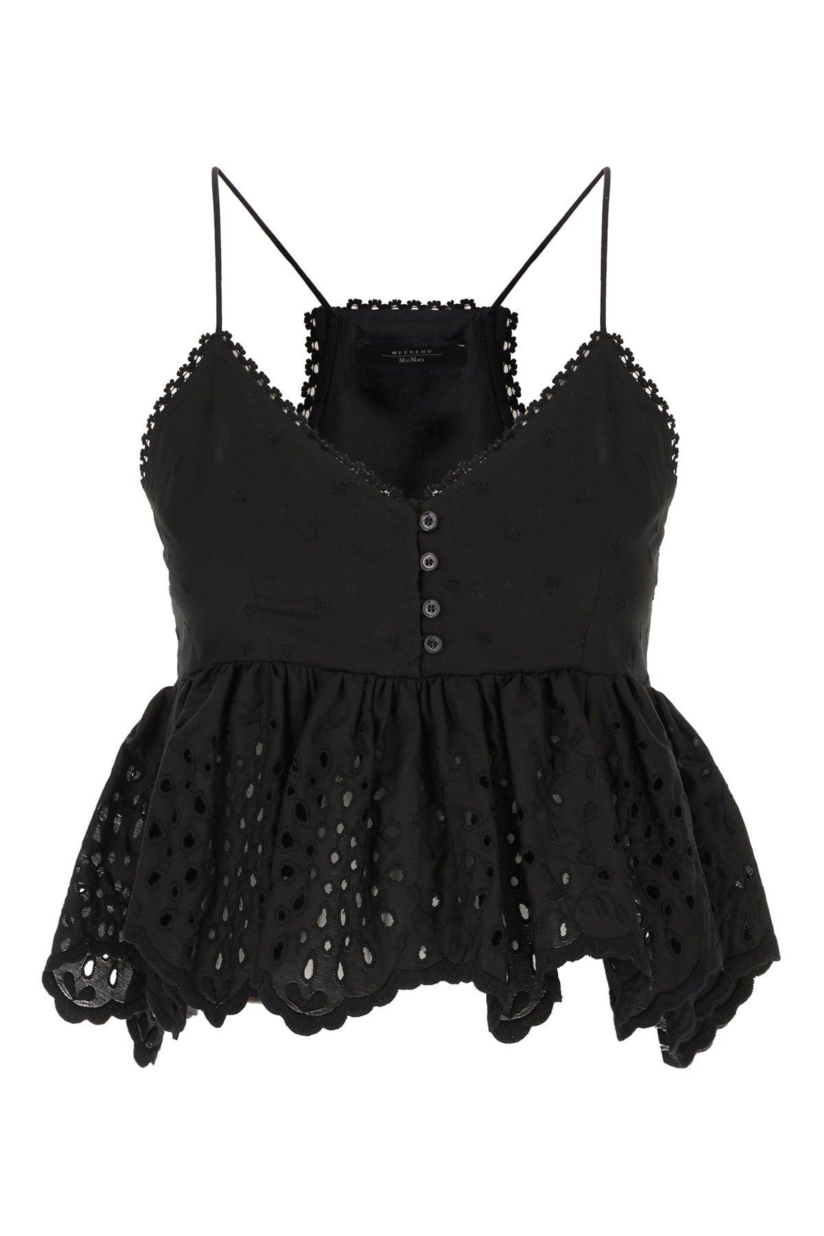 Weekend Max Mara Black Cotton Top