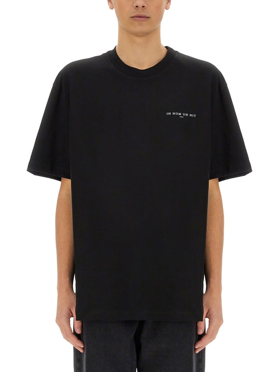 ih nom uh nit Crown Mask Print T-shirt
