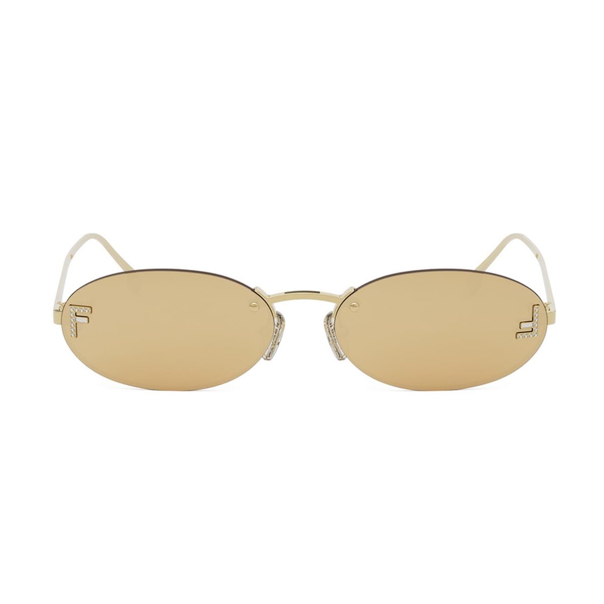 Fendi Eyewear Fe4075us Fendi First Crystal 30l Oro Sunglasses