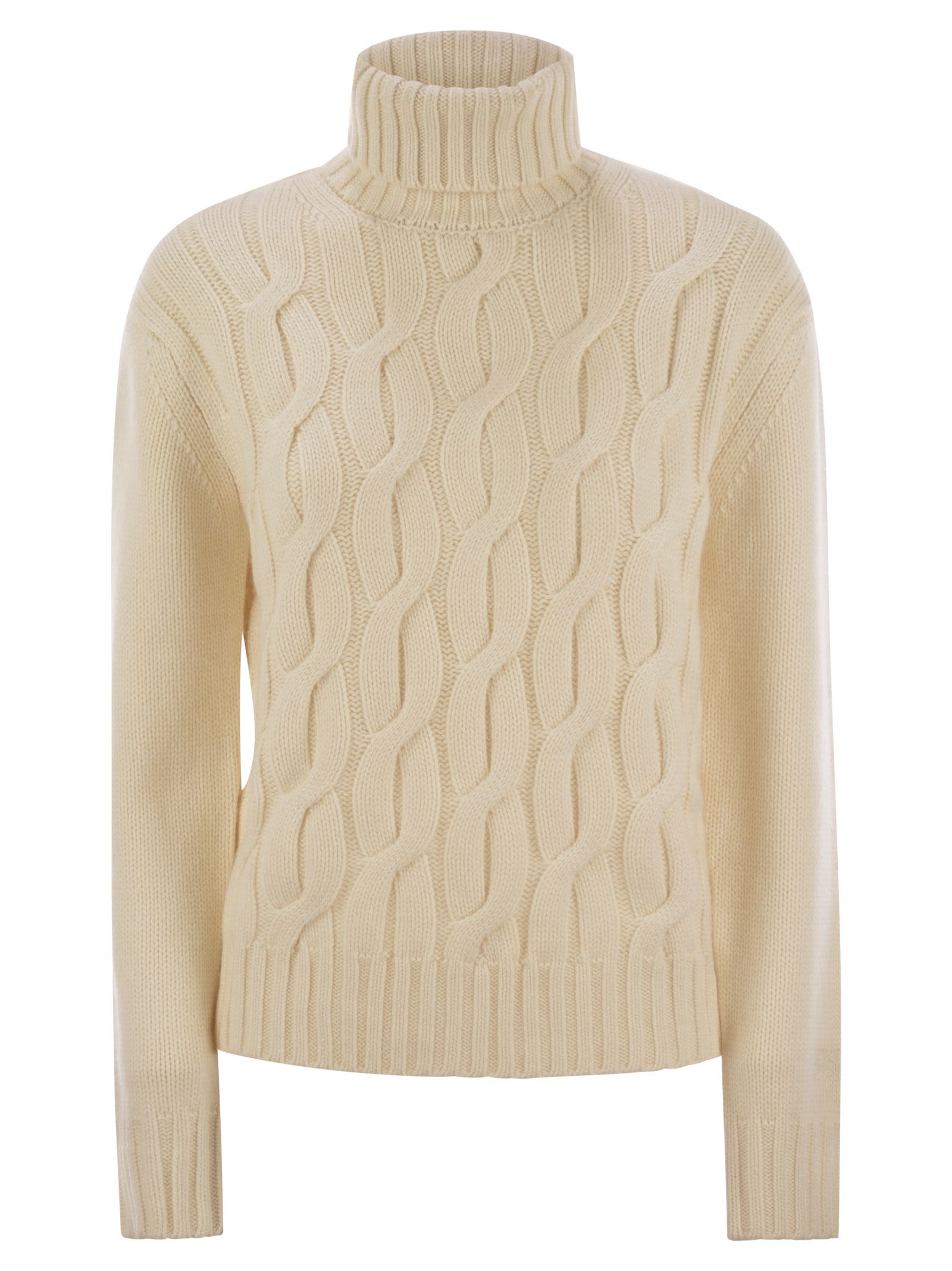 MC2 Saint Barth Giverny - Cable-knit Turtleneck Jumper