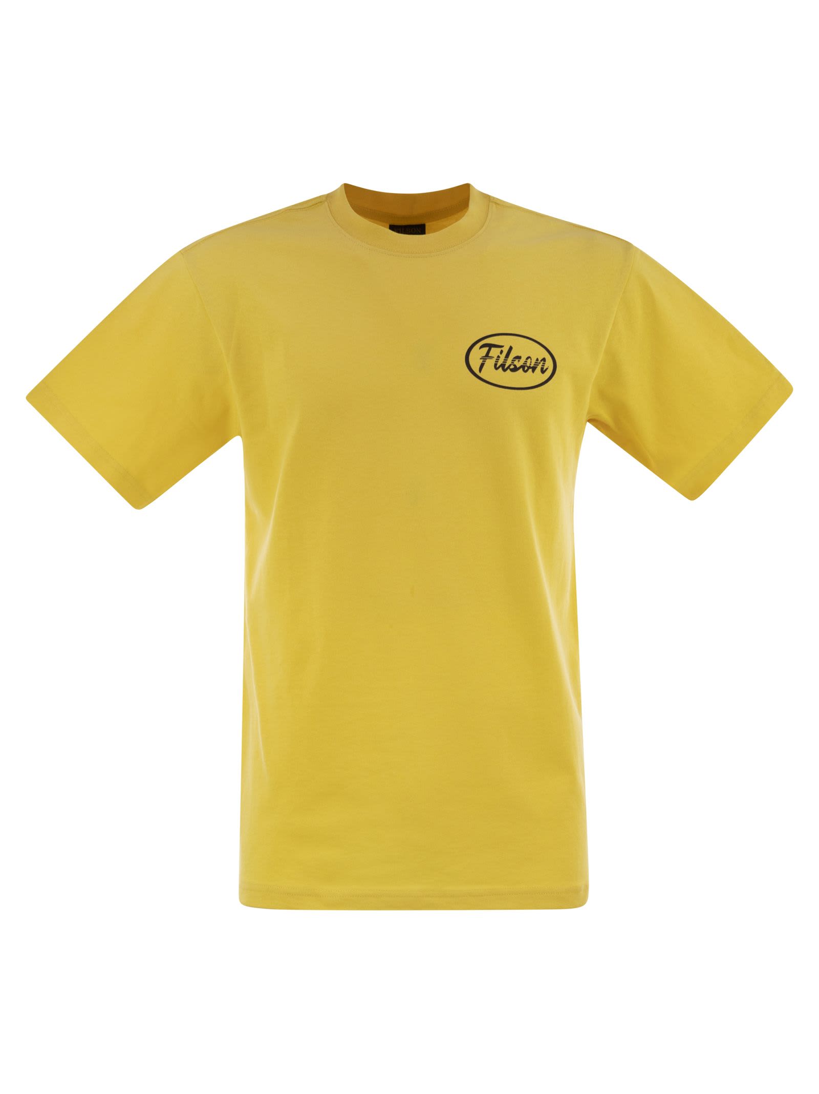 Filson T-shirt With Graphics On Chest And Back
