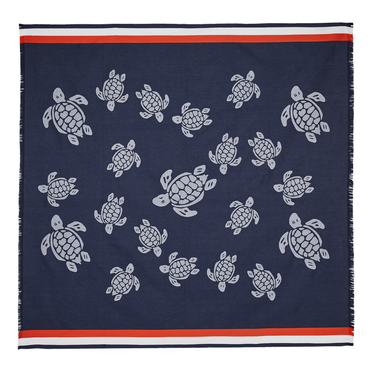 Vilebrequin Big Towel Ronde Des Tortues - Seabreez - Blue - Size OSFA