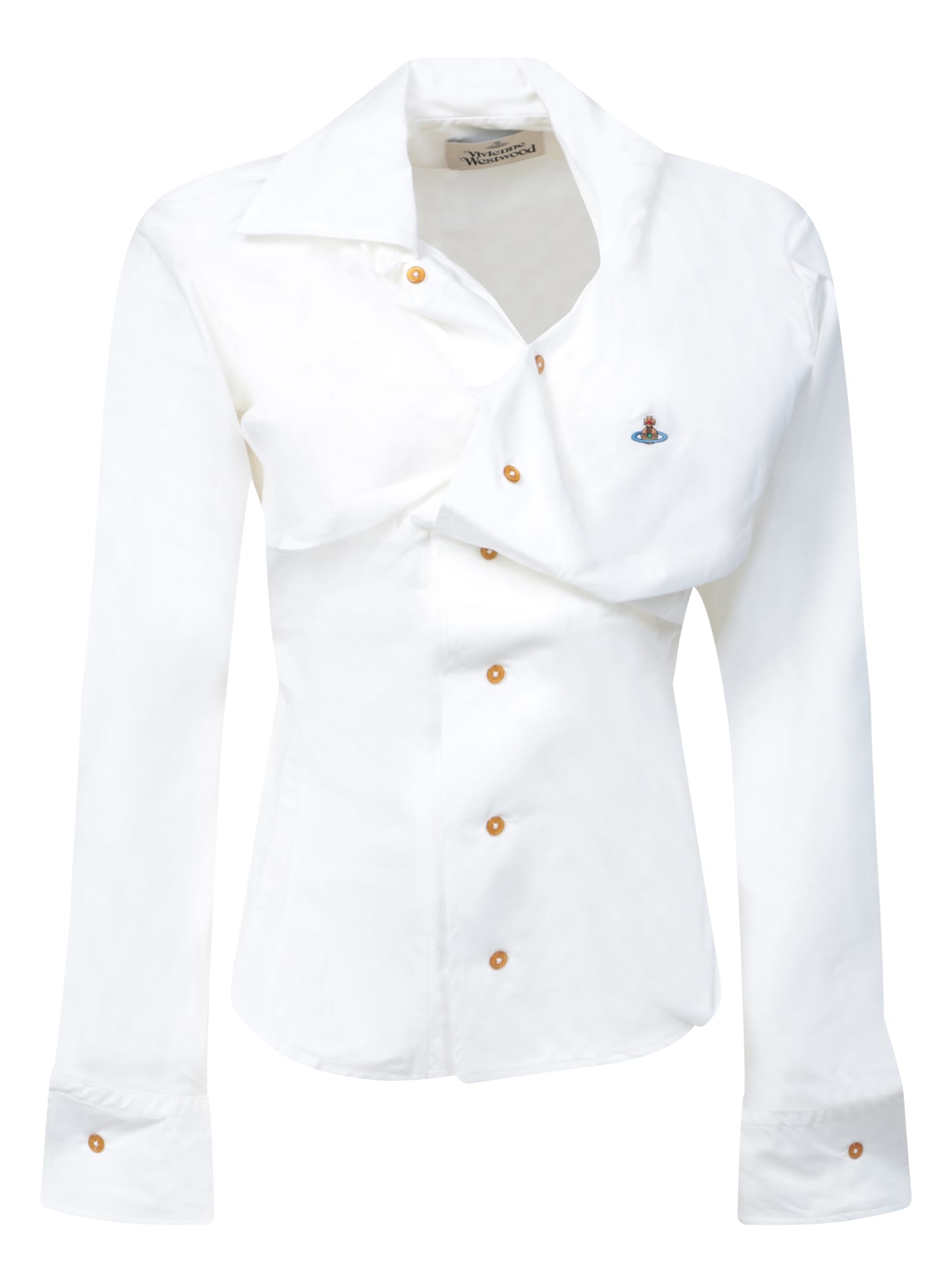 Vivienne Westwood Drunken White Cotton Shirt