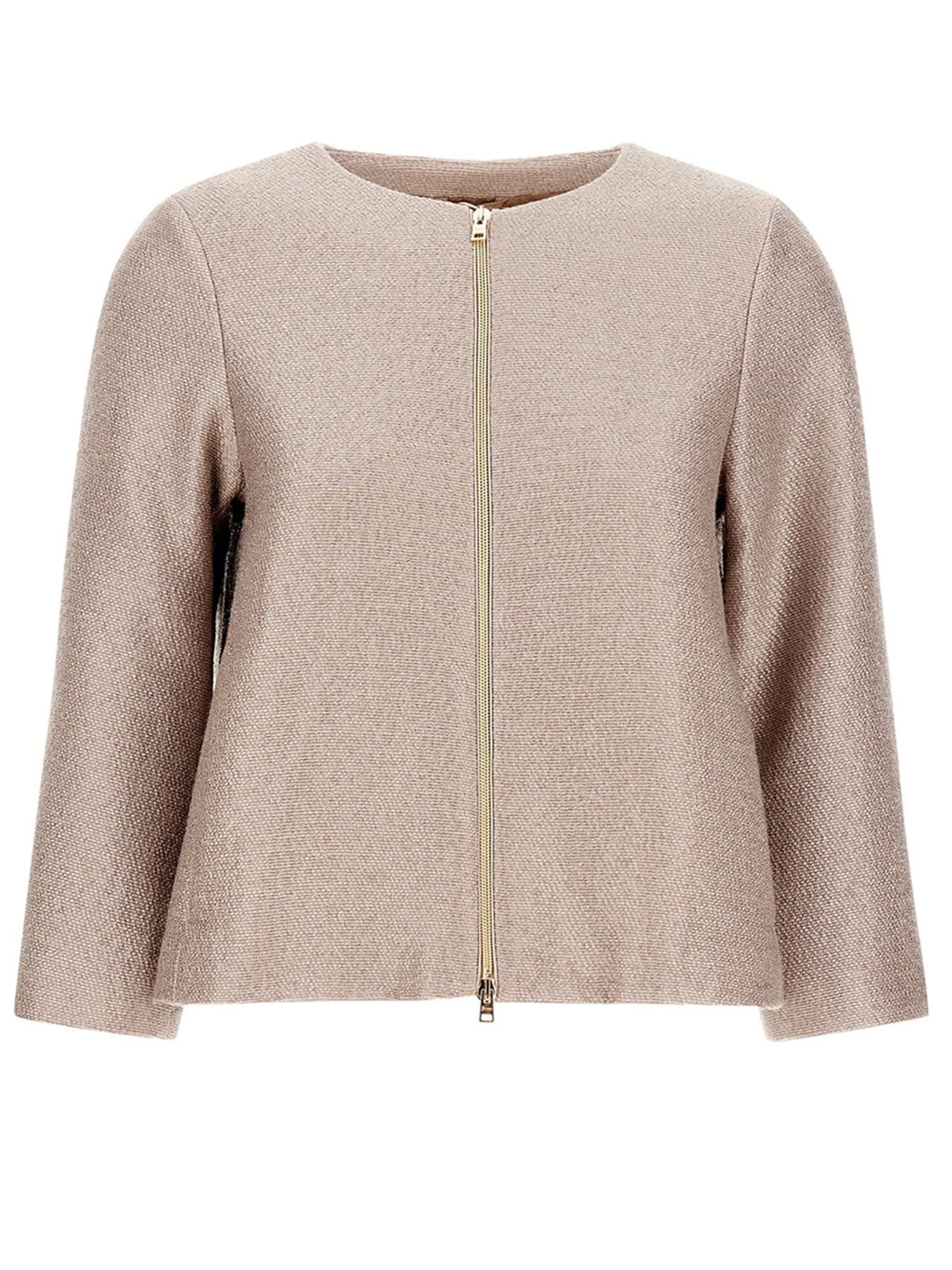 Herno Beige Virgin Wool Jacket