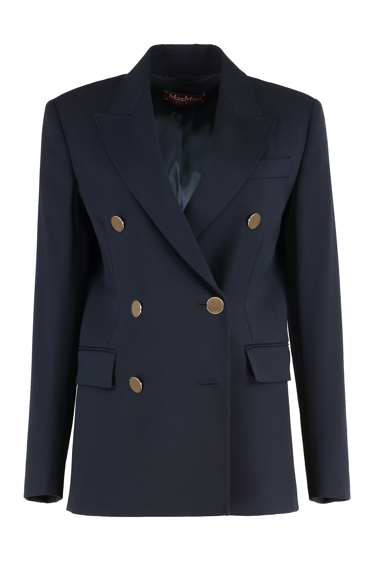 Max Mara Studio Edicola 双排扣羊毛西装外套