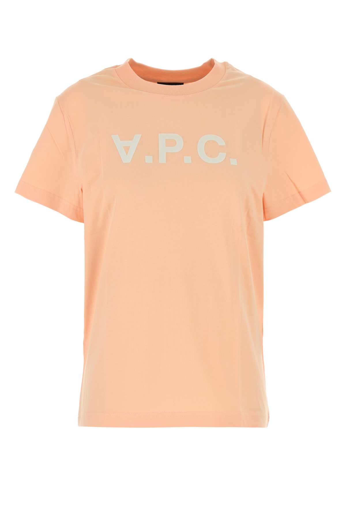 A. P.C. Peach Cotton T-shirt