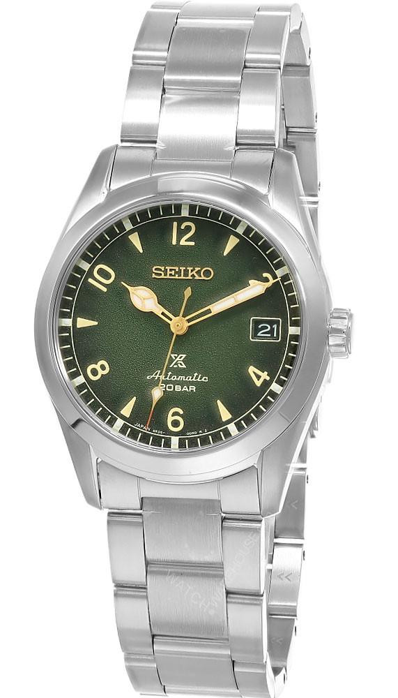 SEIKO Prospex Alpinist Stainless Steel 38MM Green Dial Men's Watch SPB155