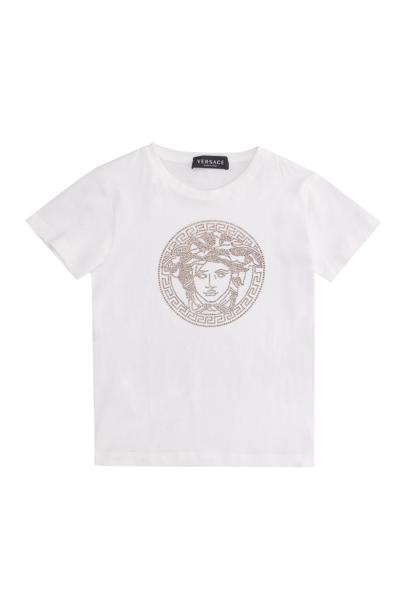 Young Versace Cotton Crew-neck T-shirt