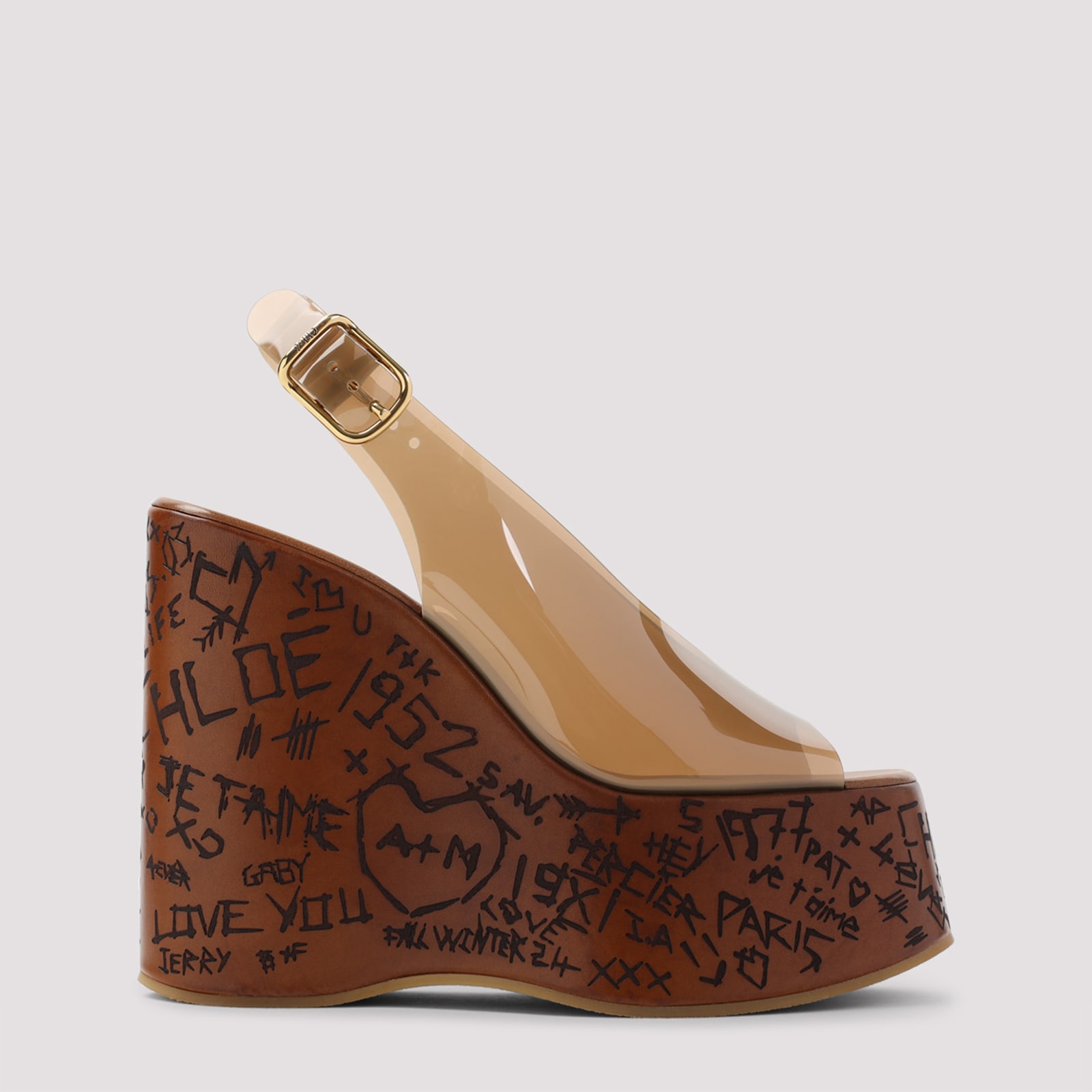 Chloé maxime Wedge Sandals