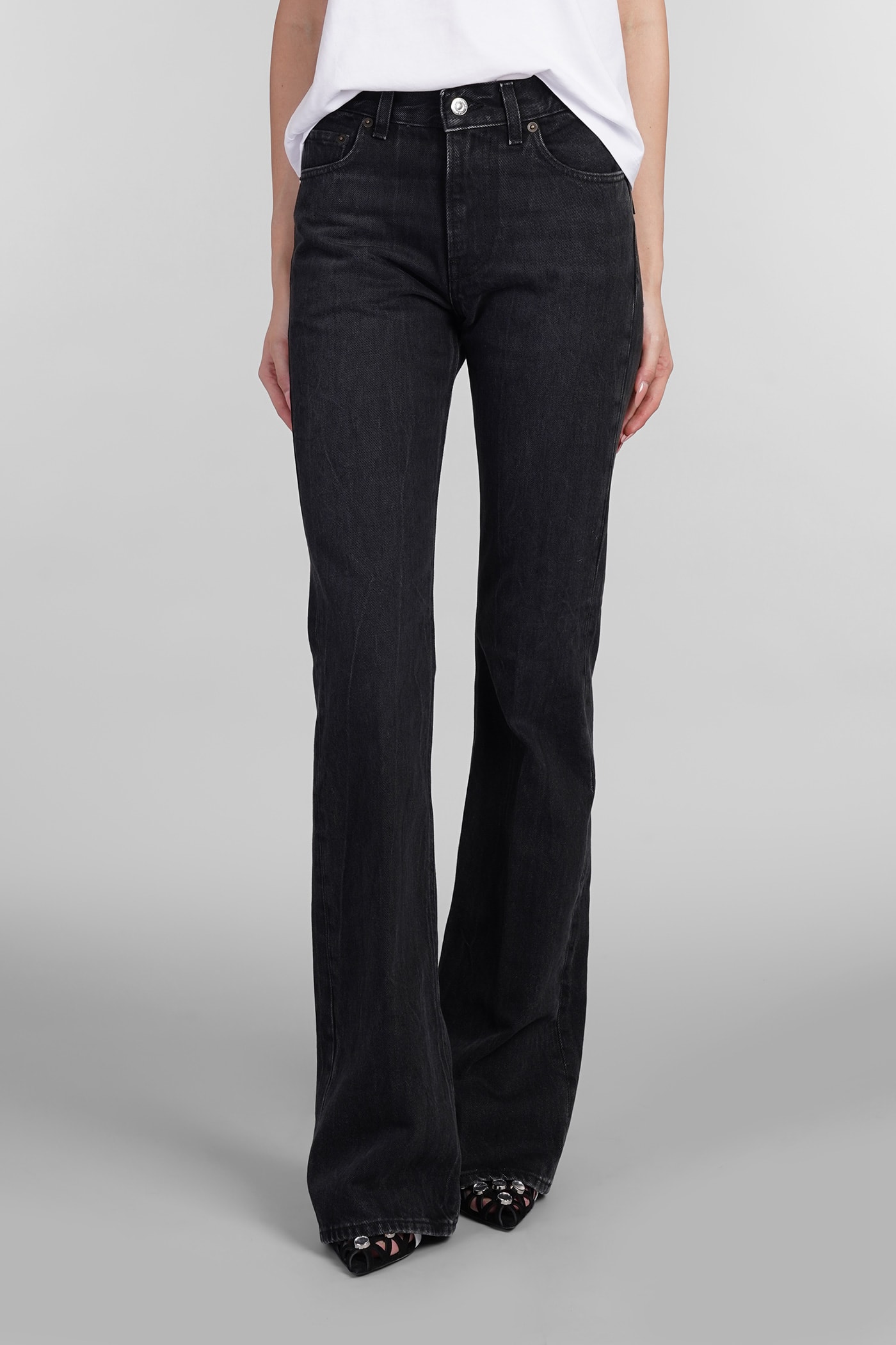 Haikure Flora Jeans In Black Cotton