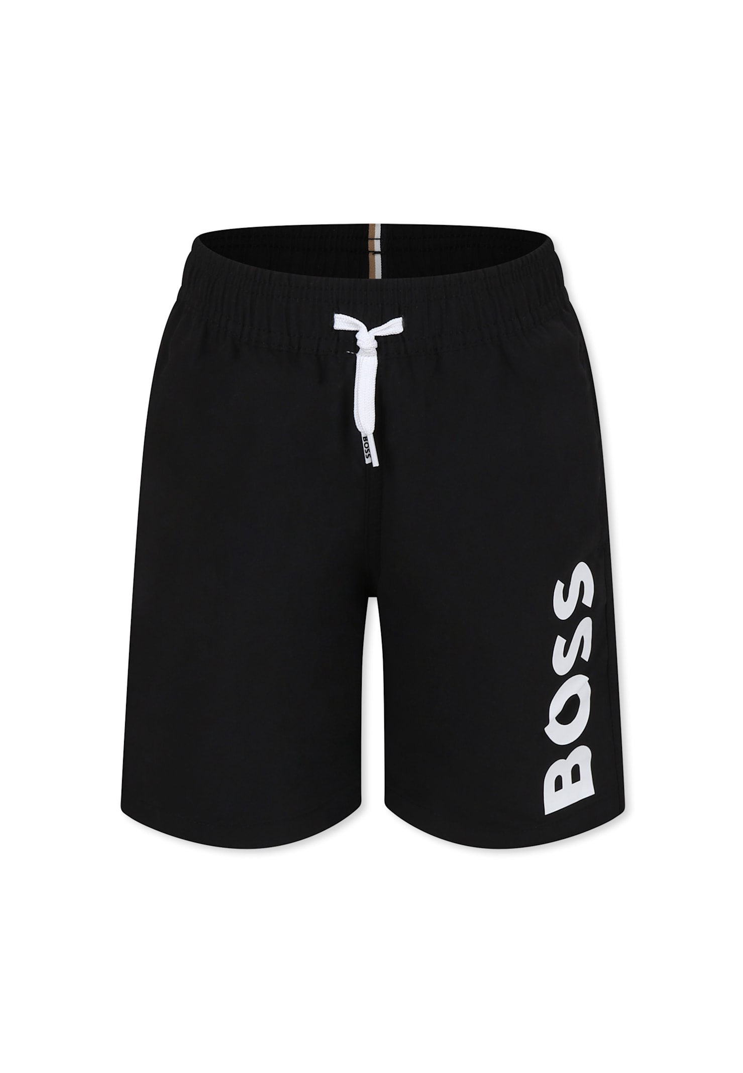 Hugo Boss Black Swim Shorts For Boy With Logo