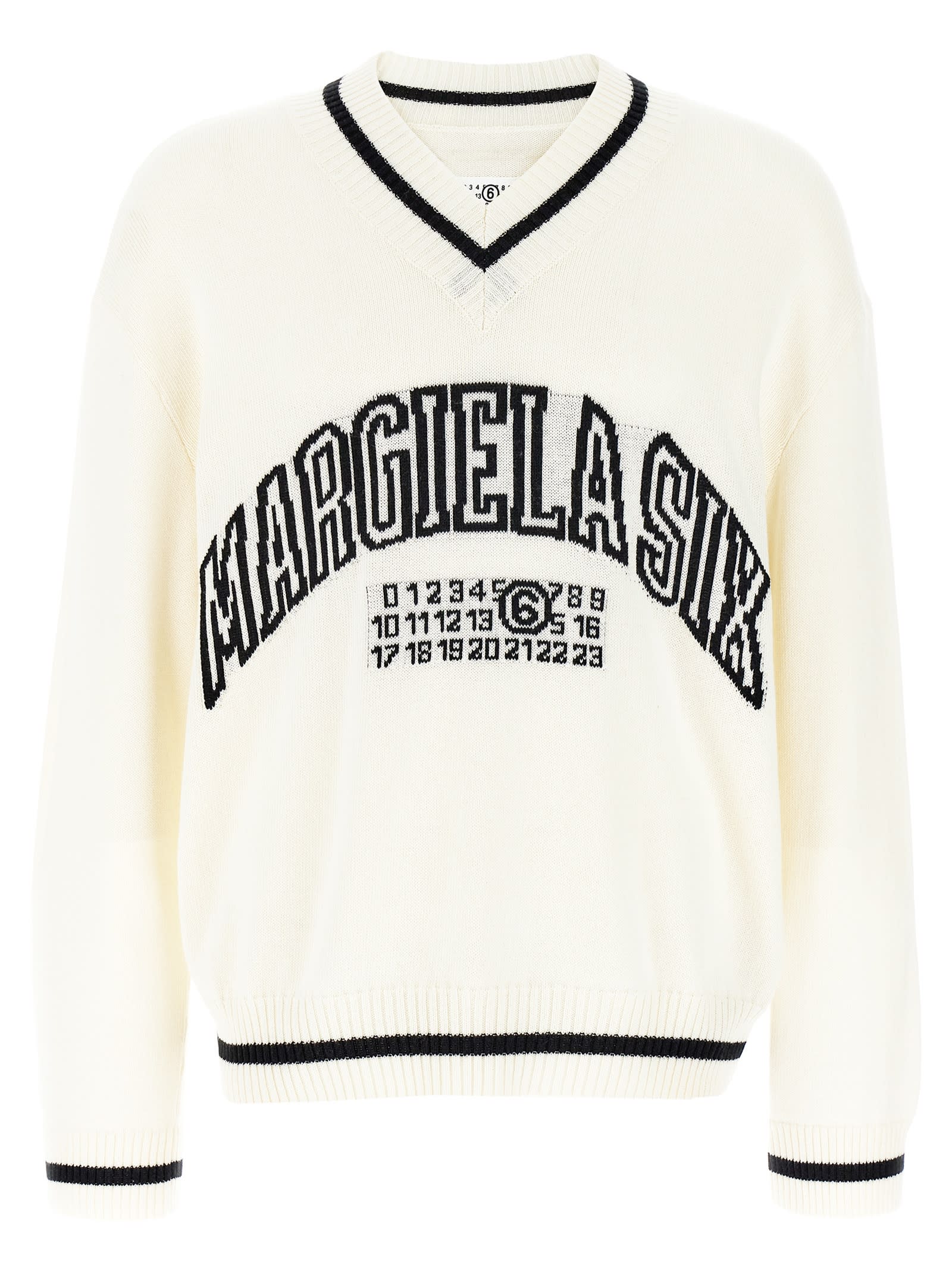 MM6 Maison Margiela V-neck Sweater