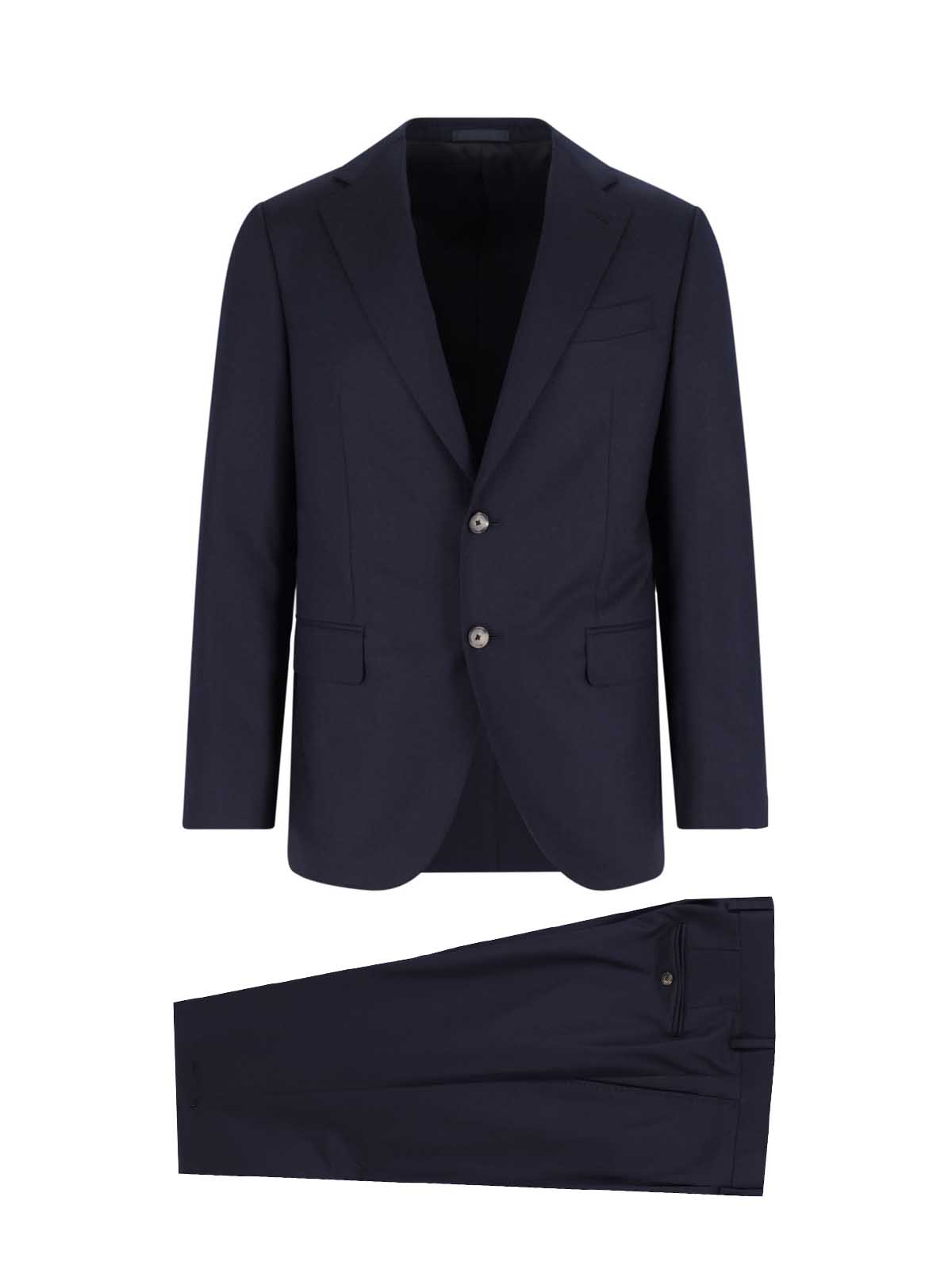 Caruso Single-breasted Wool Suit