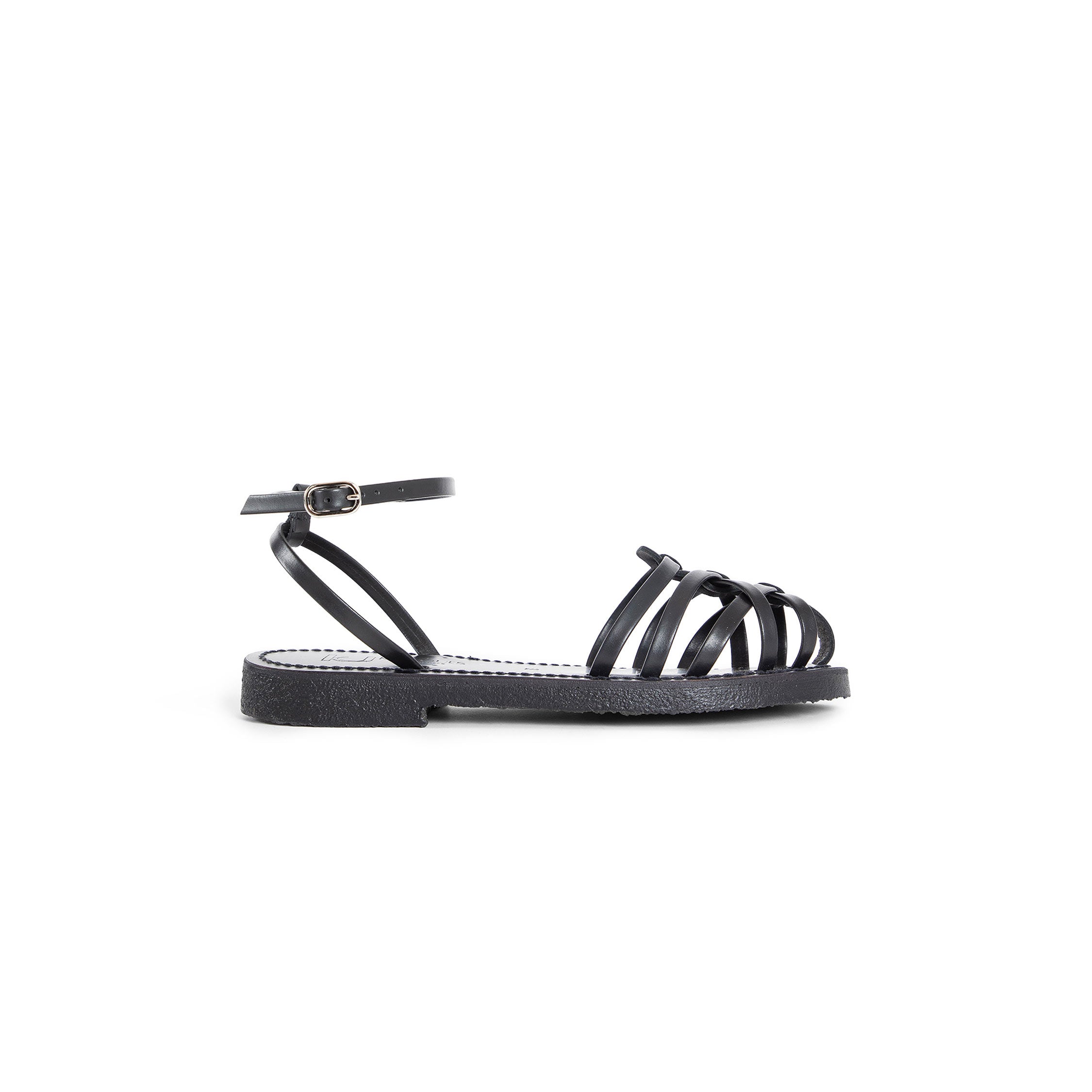 K. JACQUES WOMAN BLACK SANDALS & SLIDES