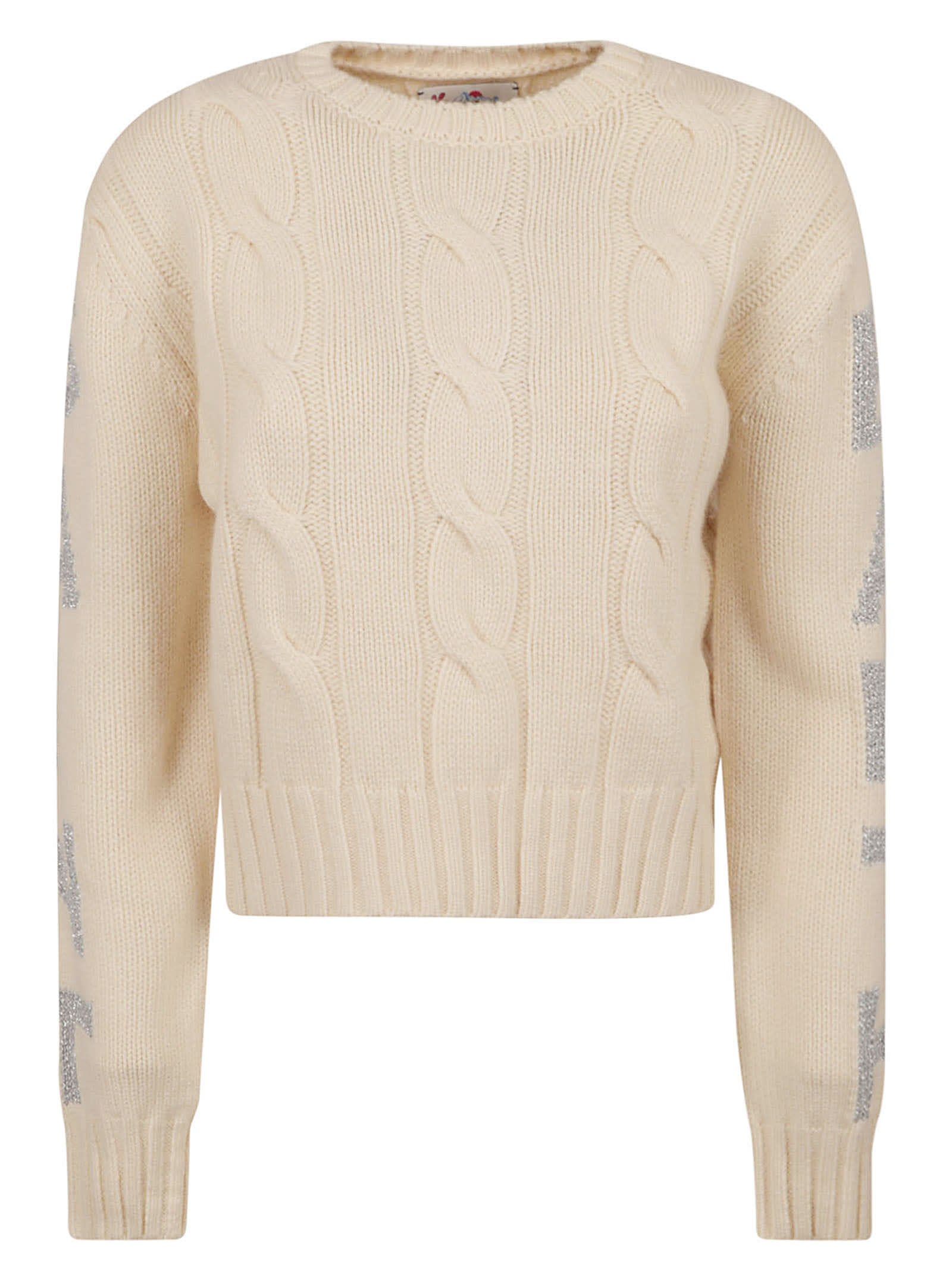 MC2 Saint Barth Logo Sided Rib Trim Knit Sweater Sweater