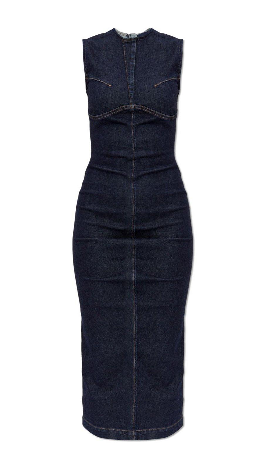 SportMax Geranio Denim Midi Dress