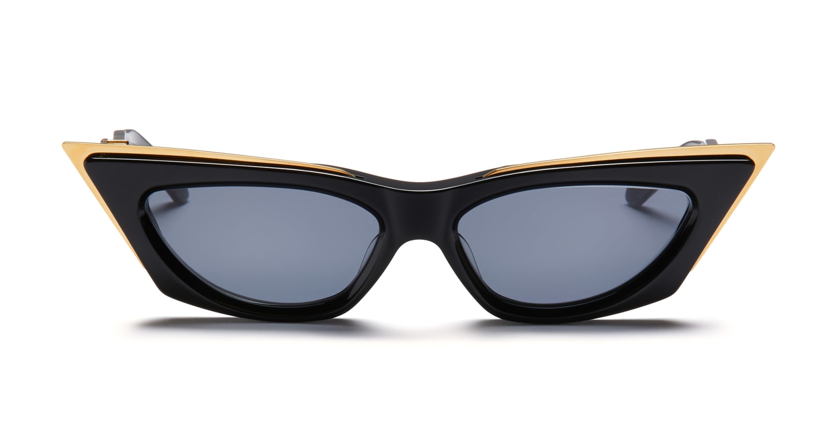 Valentino Eyewear V-goldcut I - Black / Yellow Gold Sunglasses
