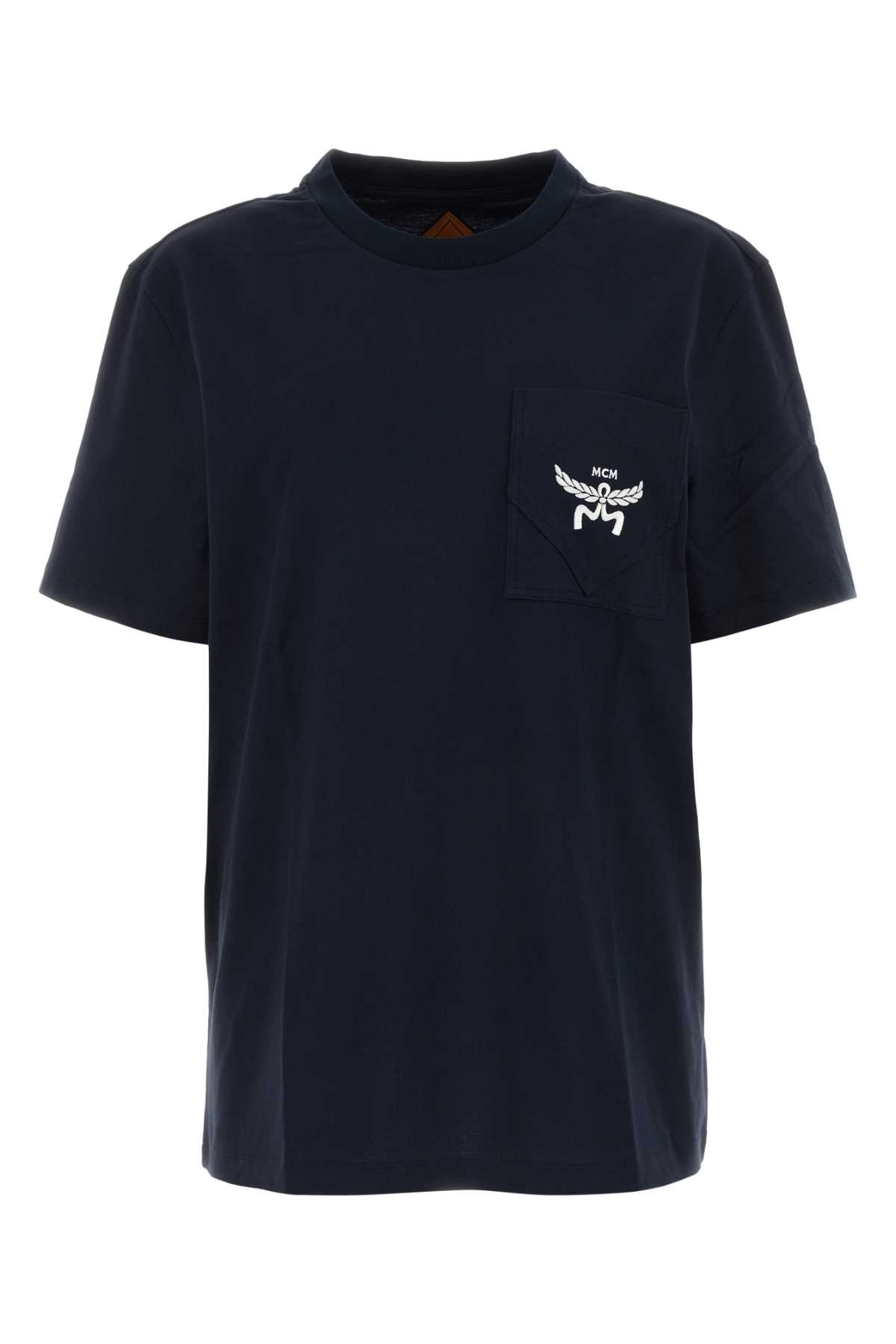 MCM Midnight Blue Cotton T-shirt