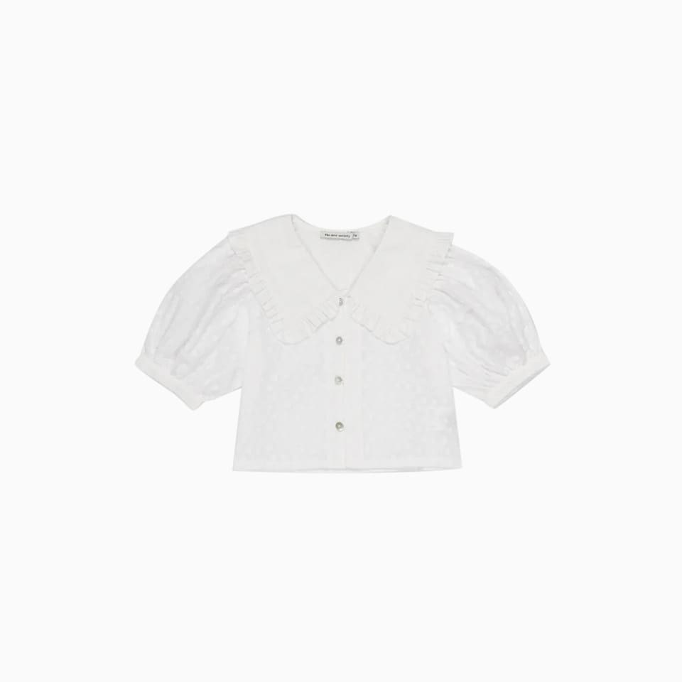 The New Society Antonella Shirt In Solid Color Poplin