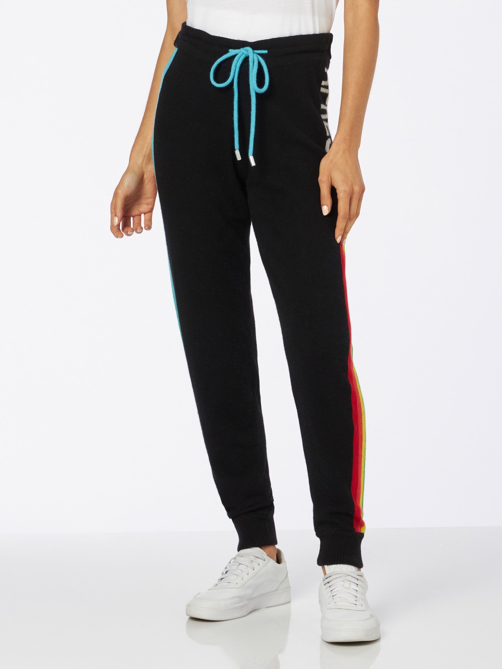 MC2 Saint Barth Knitted Sweatpants With Rainbow Intarsia