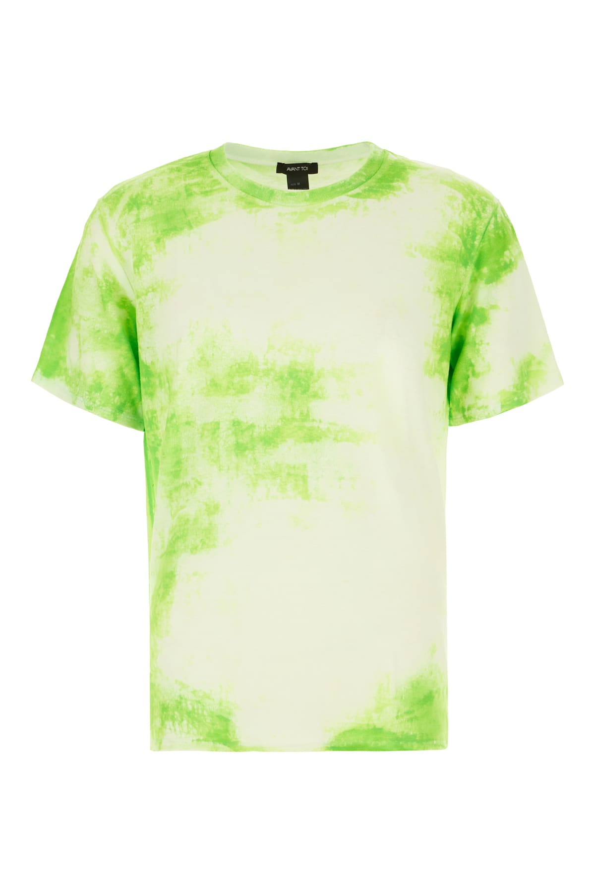 Avant Toi Multicolor Stretch Linen Blend T-shirt