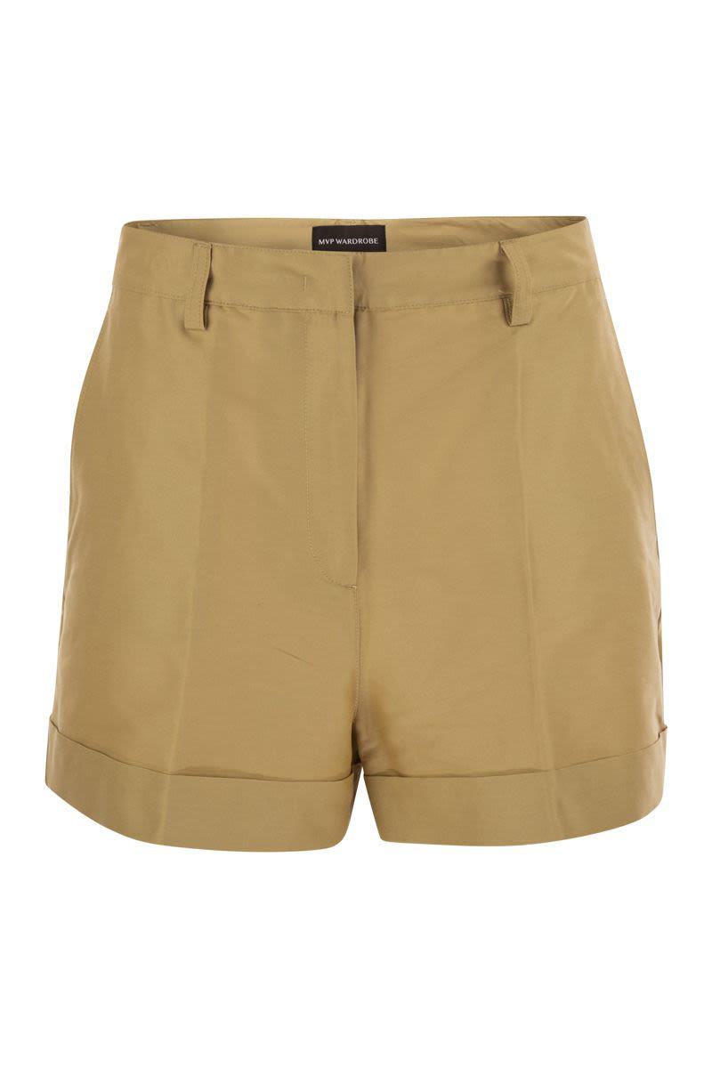 Mvp Wardrobe Cotton And Silk Bermuda Shorts