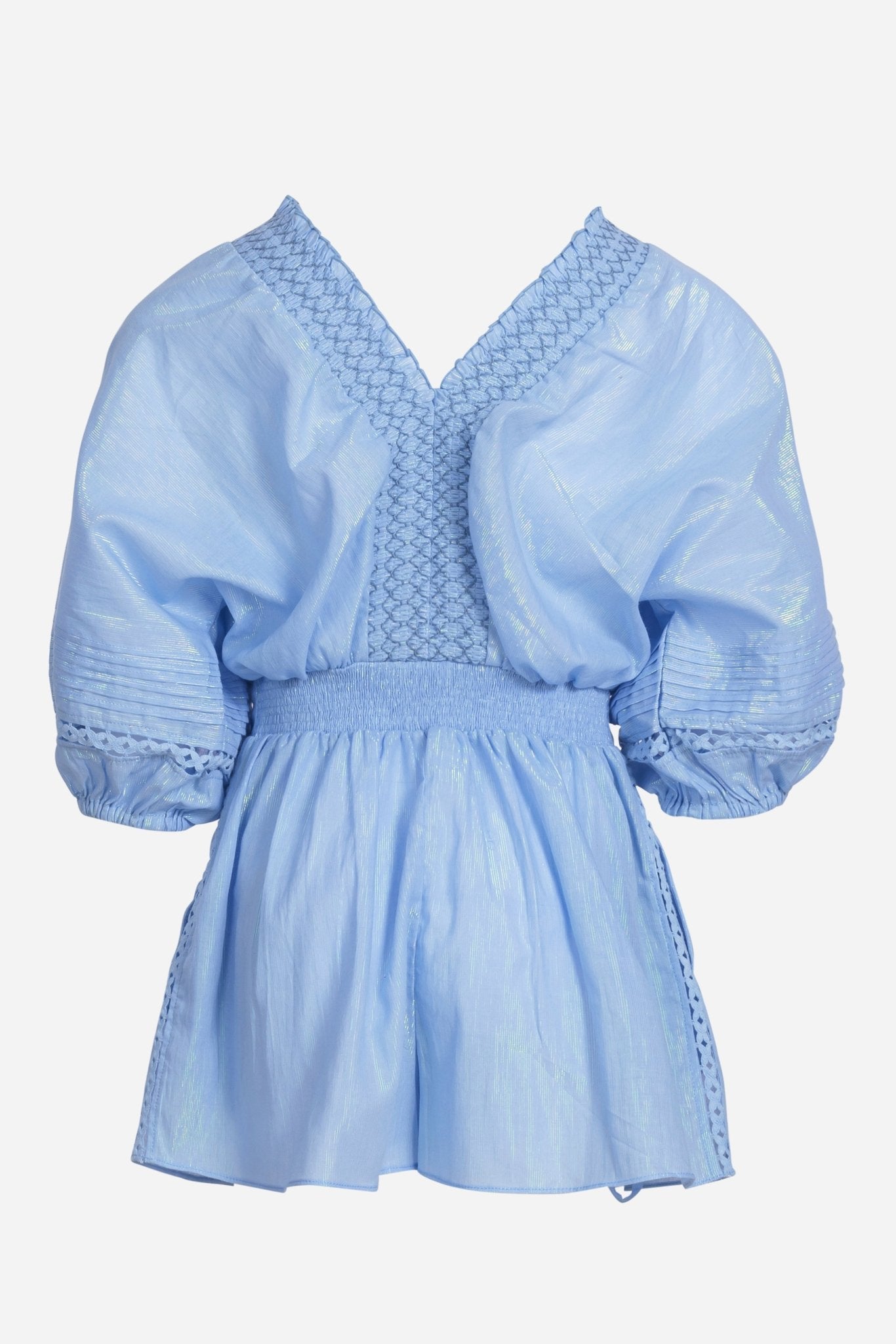 Short Jumpsuit Chantal for girls - Light Blue