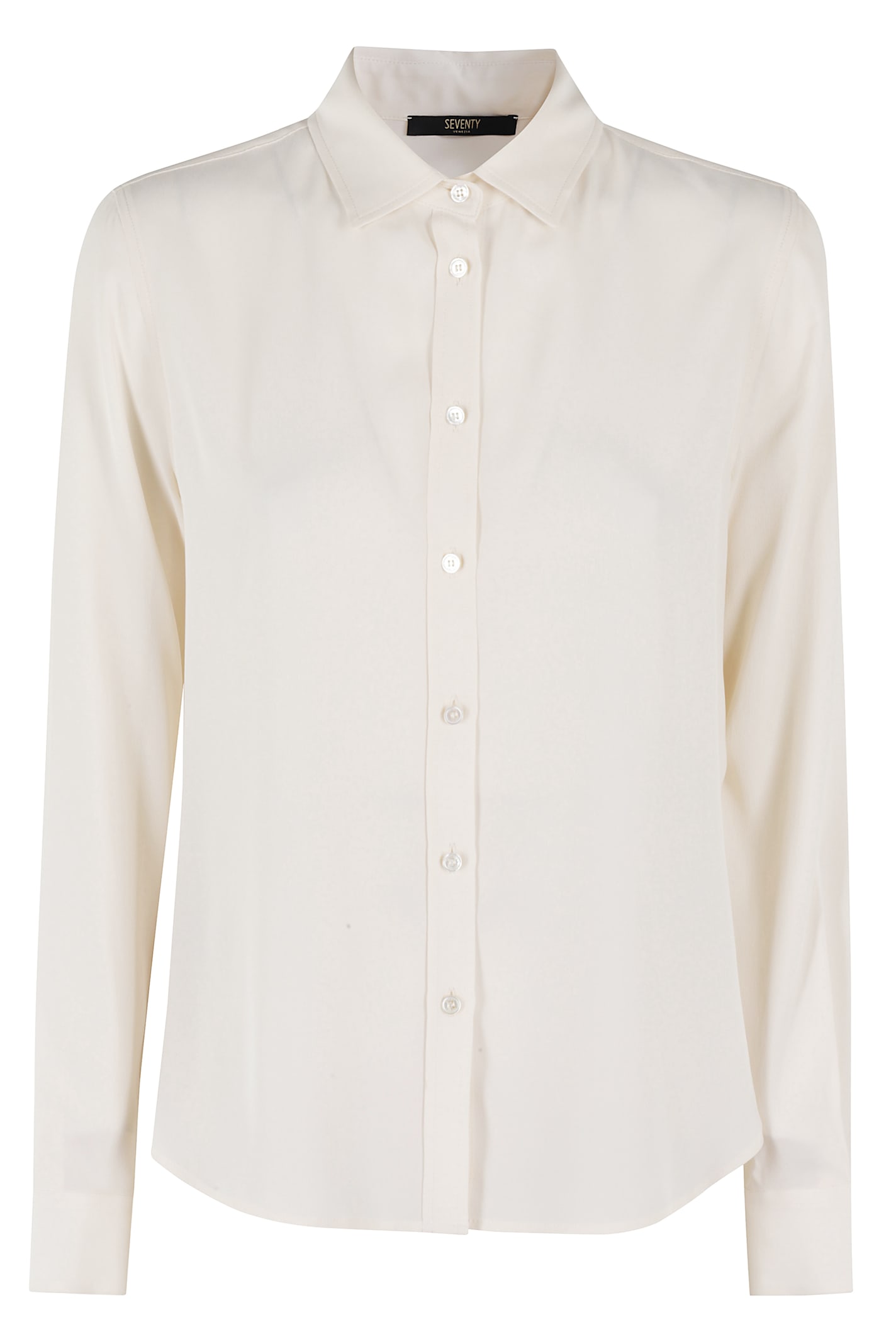 Seventy Camicia Crepe Unito Misto Seta