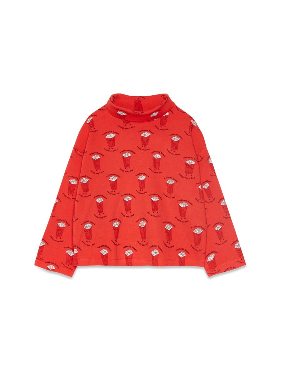 weekend house kids Pop Corn All Over Turtle Neck