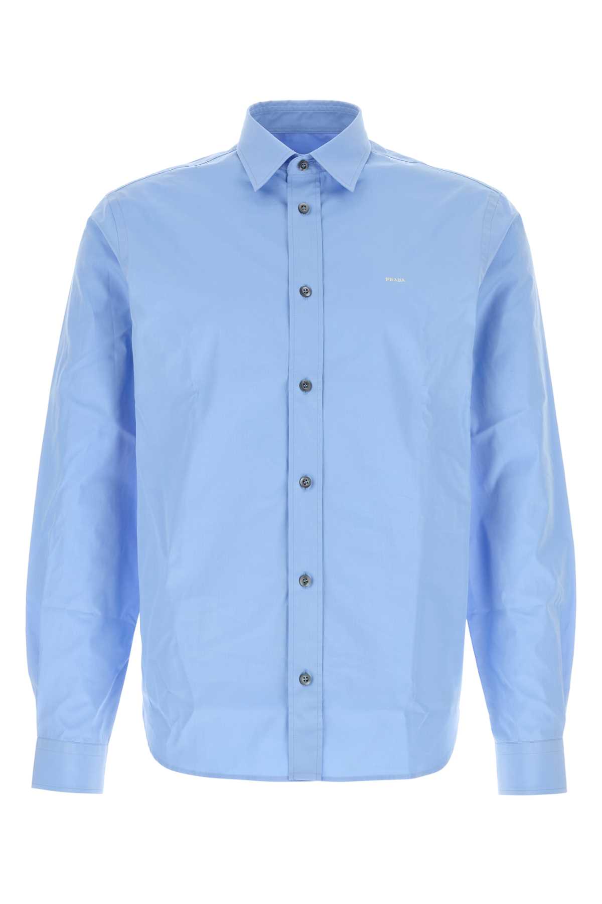 Prada Cerulean Blue Poplin Shirt