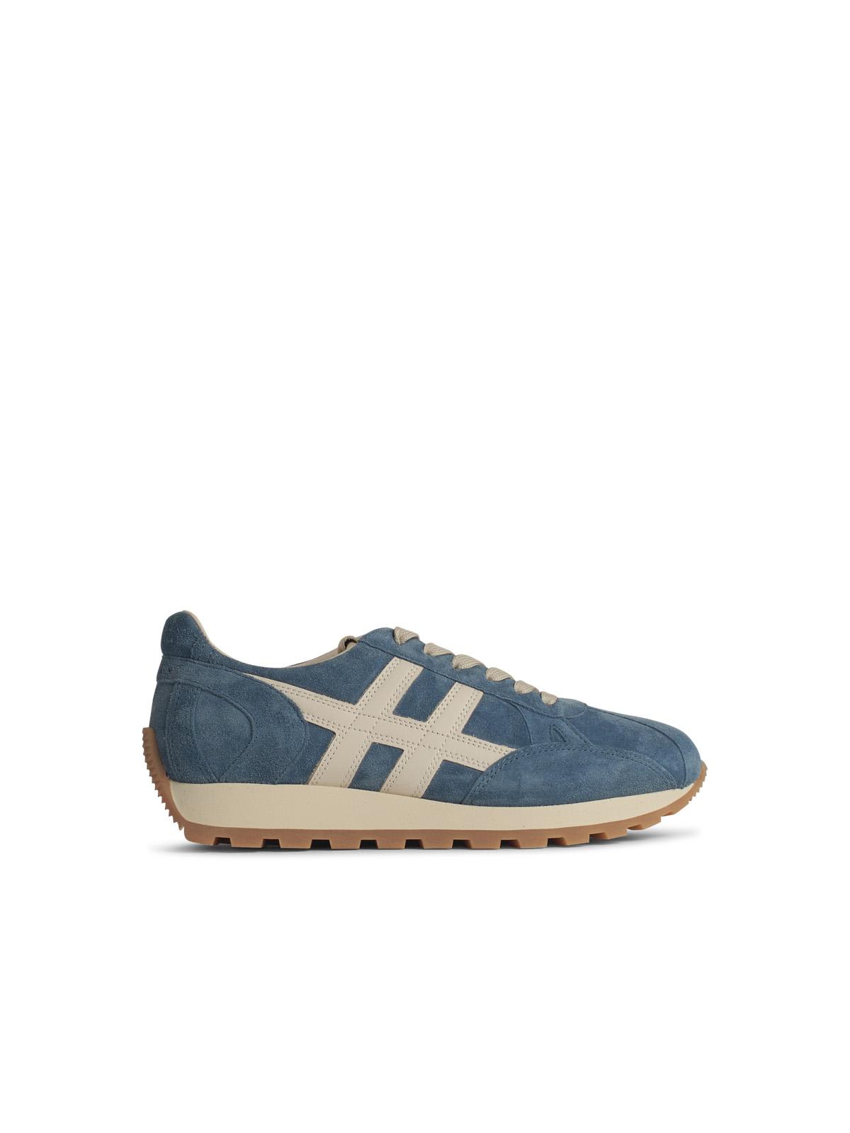 Hogan h673 Light Blue Leather Sneakers