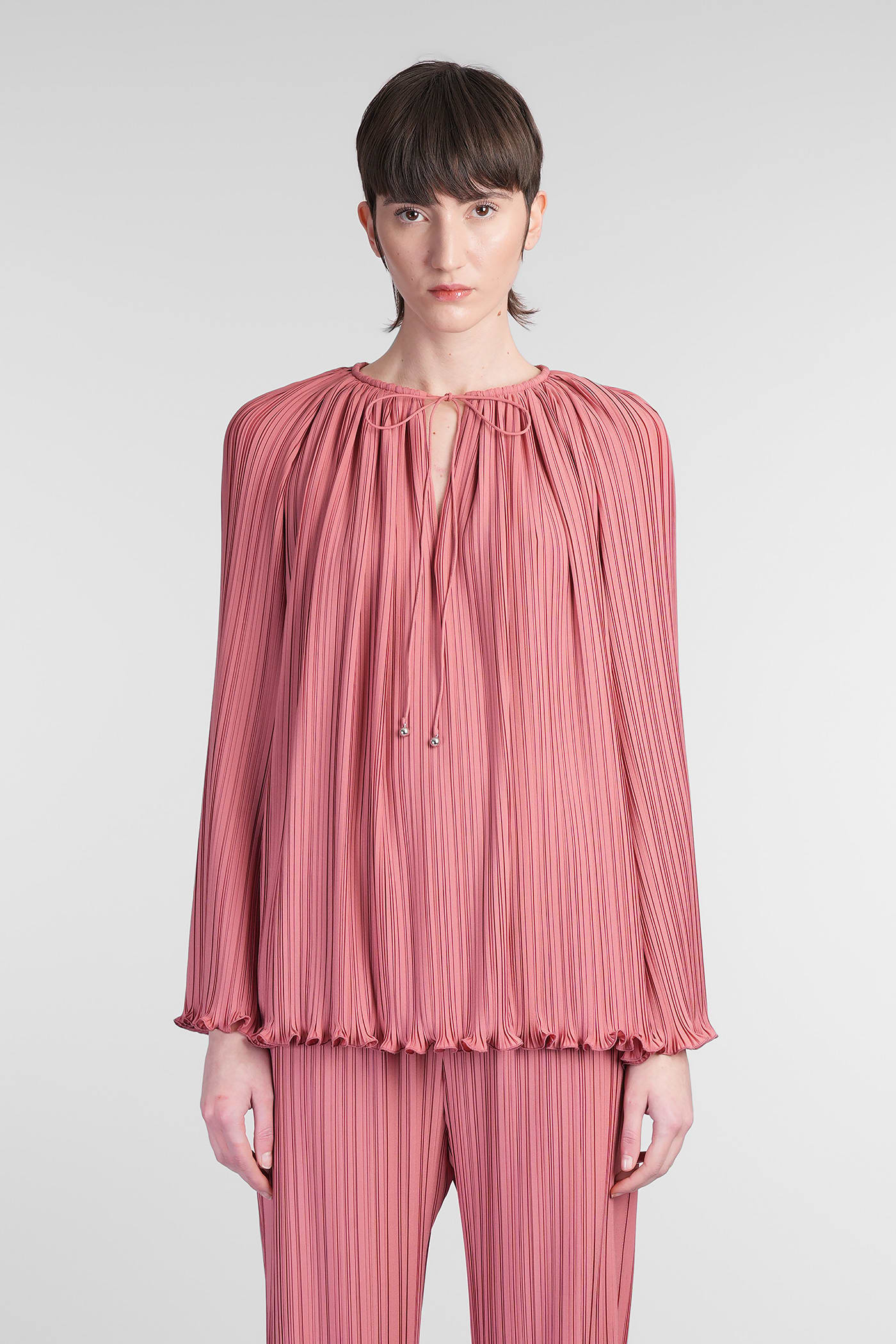Lanvin Blouse In Rose-pink Polyester