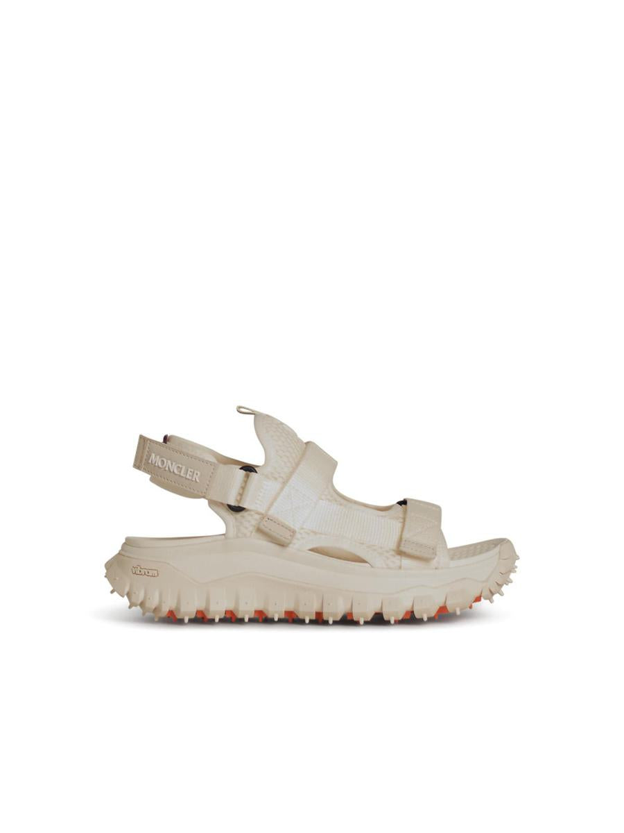 Moncler 'Trailgrip' Ivory Mesh Sandals