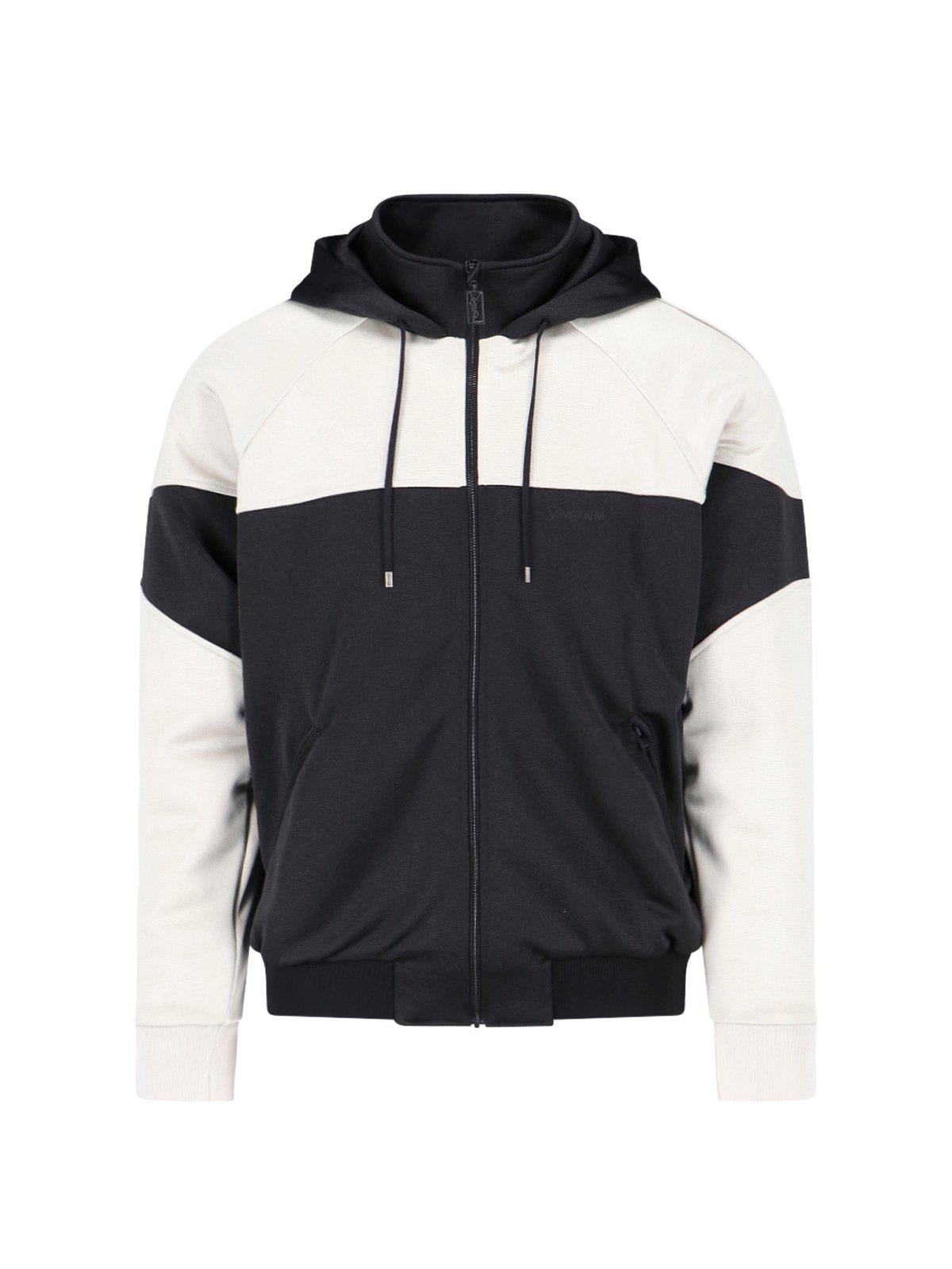Saint Laurent Panelled Hooded Jacket