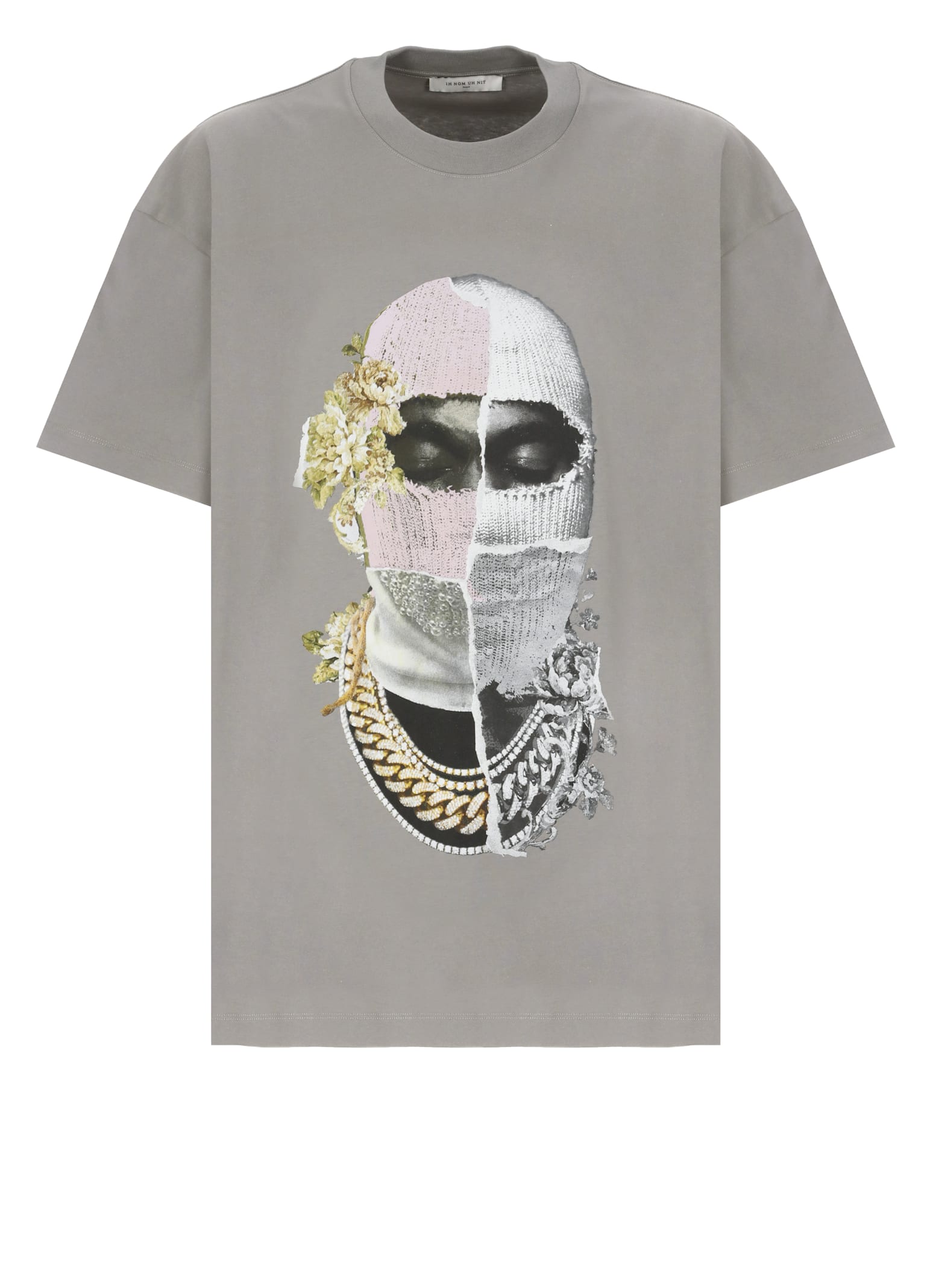 ih nom uh nit Newspaper Mask T-shirt