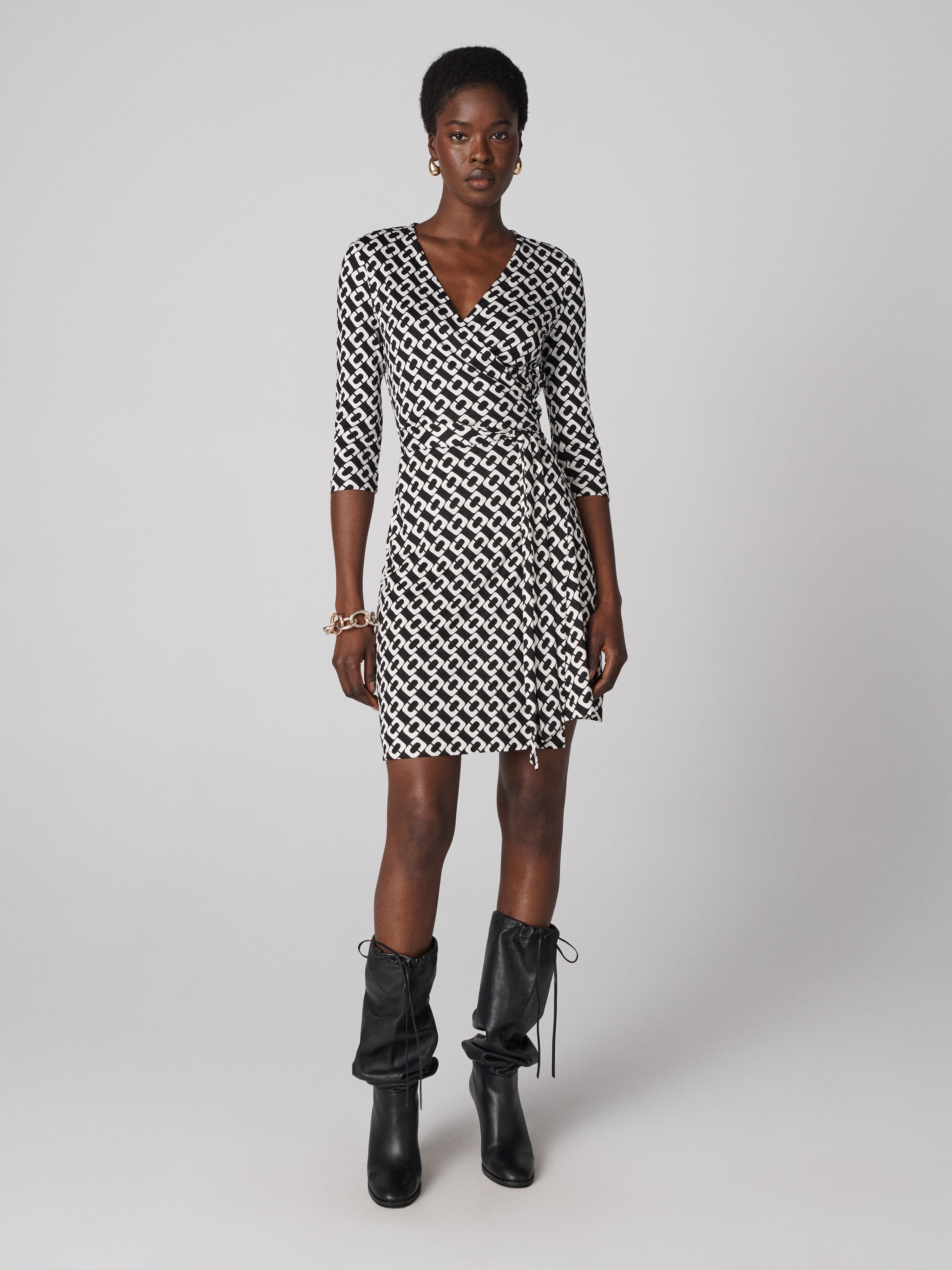 Julian Silk Jersey Wrap Dress
