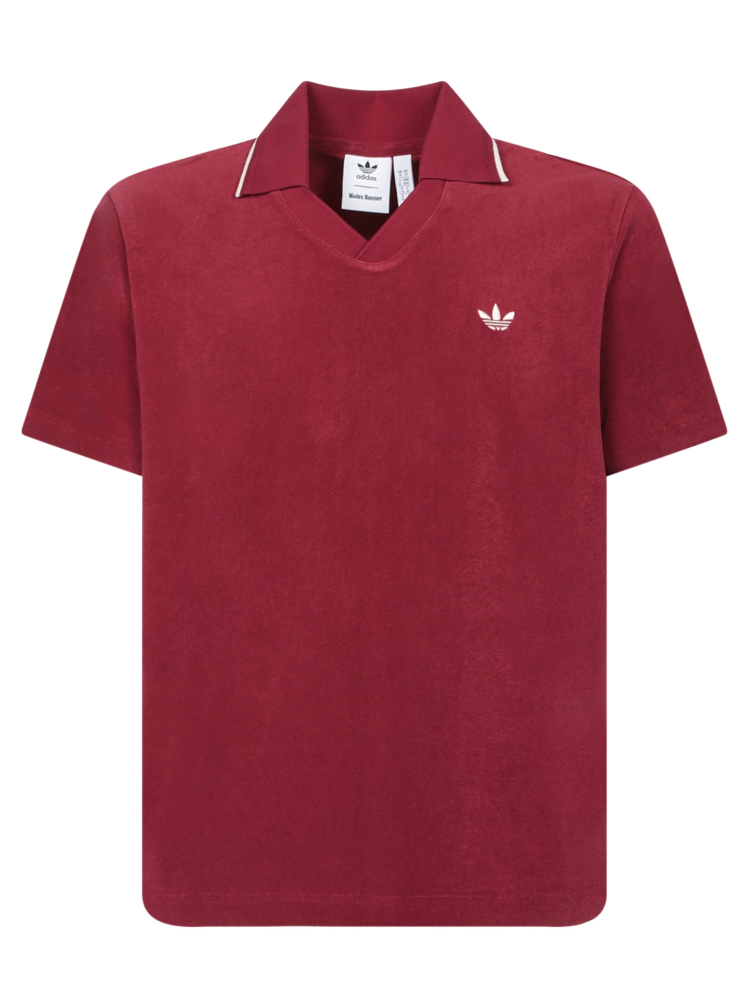 Wales Bonner Bordeaux Terry Polo Shirt