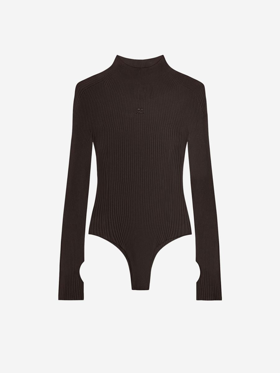 Courrèges 罗纹针织修身上衣