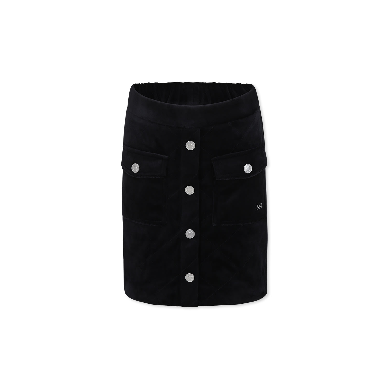 Rykiel Enfant Black Skirt For Girl With Logo